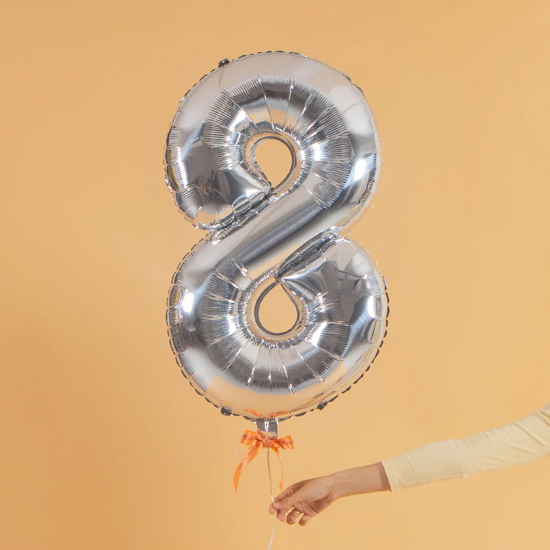 Pastel Candy Helium Foil Birthday Number Balloon - Image 12