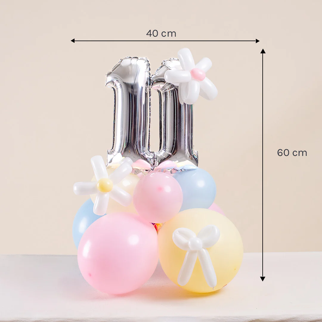 Pastel Candy Mini Marquee Number Birthday Balloon - Image 6