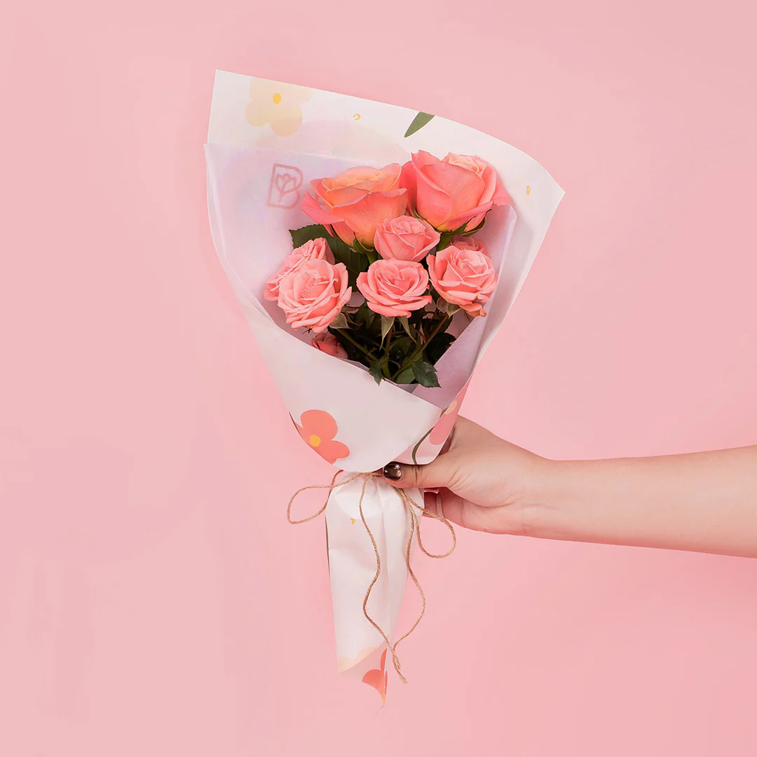 Peggy Pink Rose Spray Bouquet