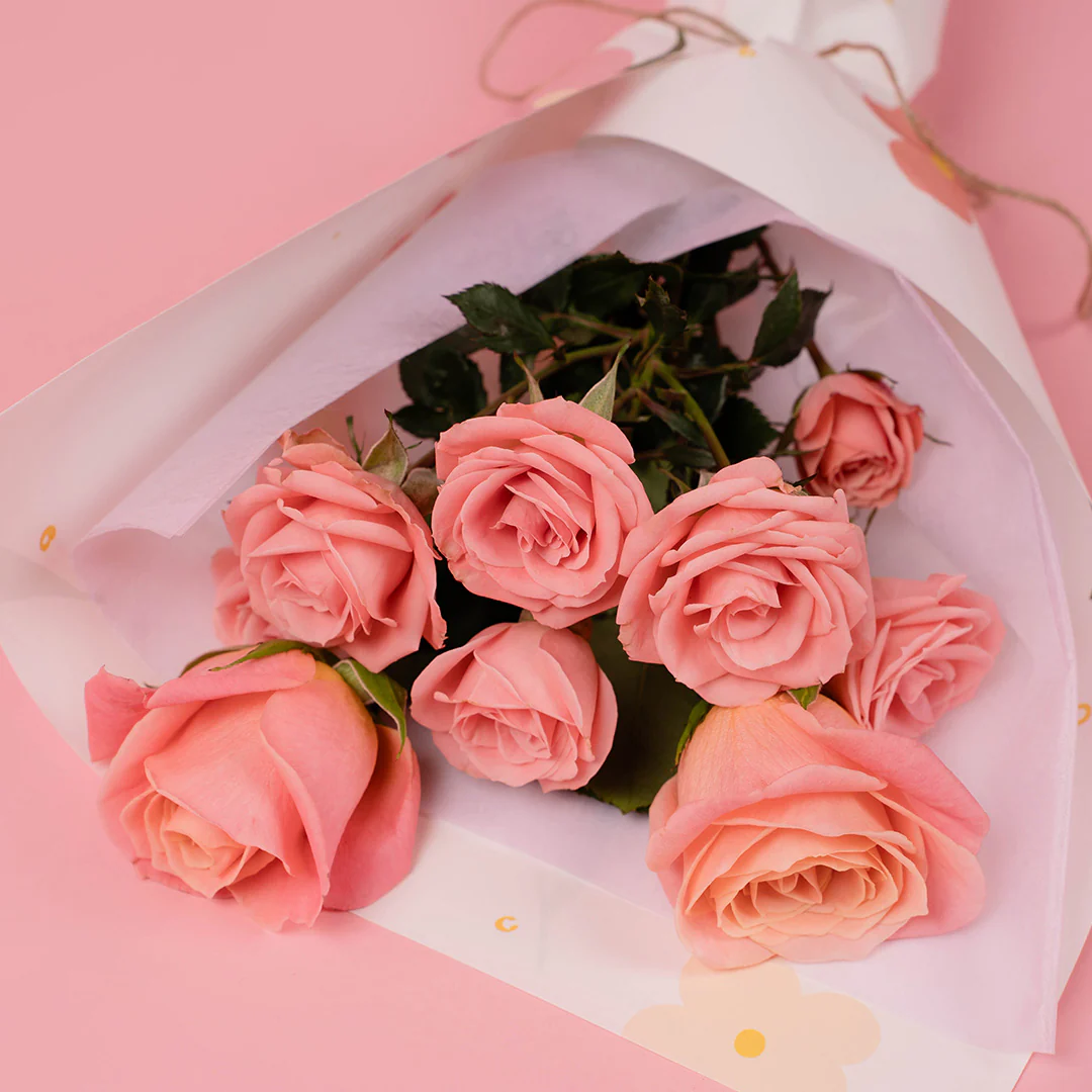 Peggy Pink Rose Spray Bouquet - Image 2