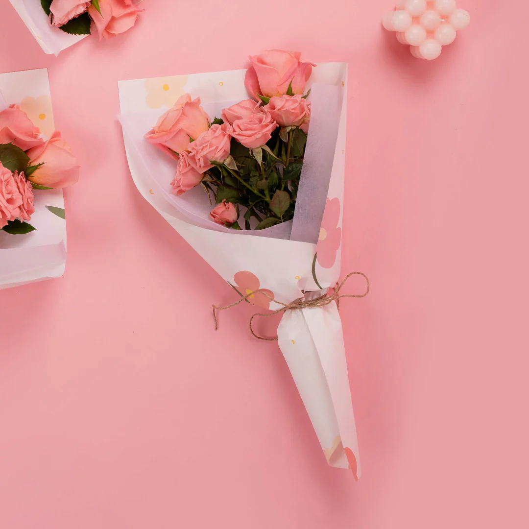 Peggy Pink Rose Spray Bouquet - Image 3