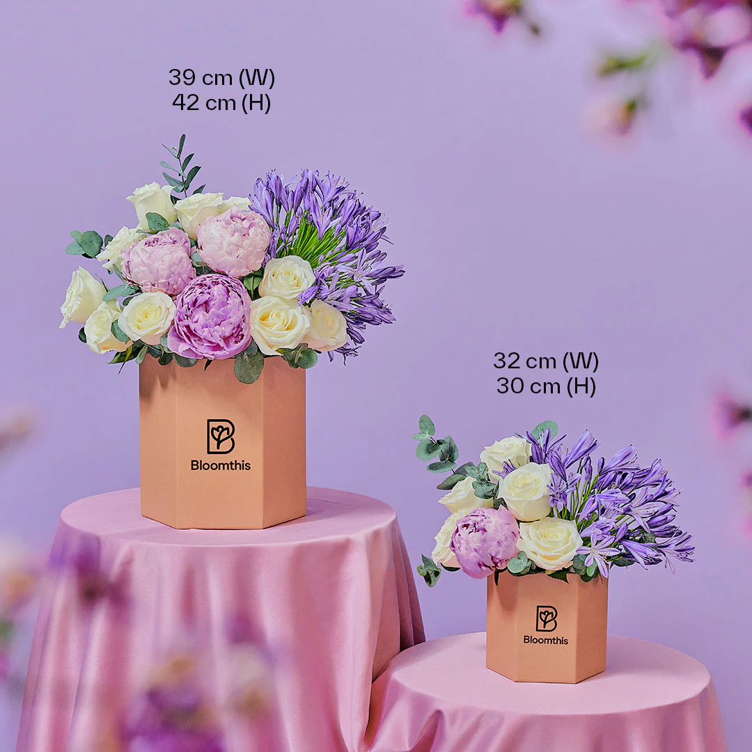 Percy Rose & Peony Flower Box - Image 6