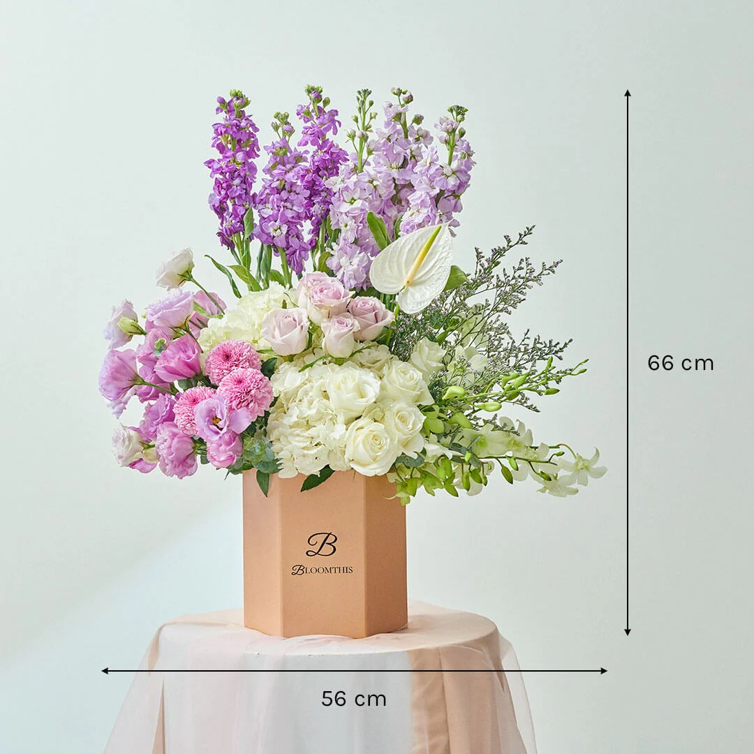 Perry Lilac Eustoma Flower Box - Image 7
