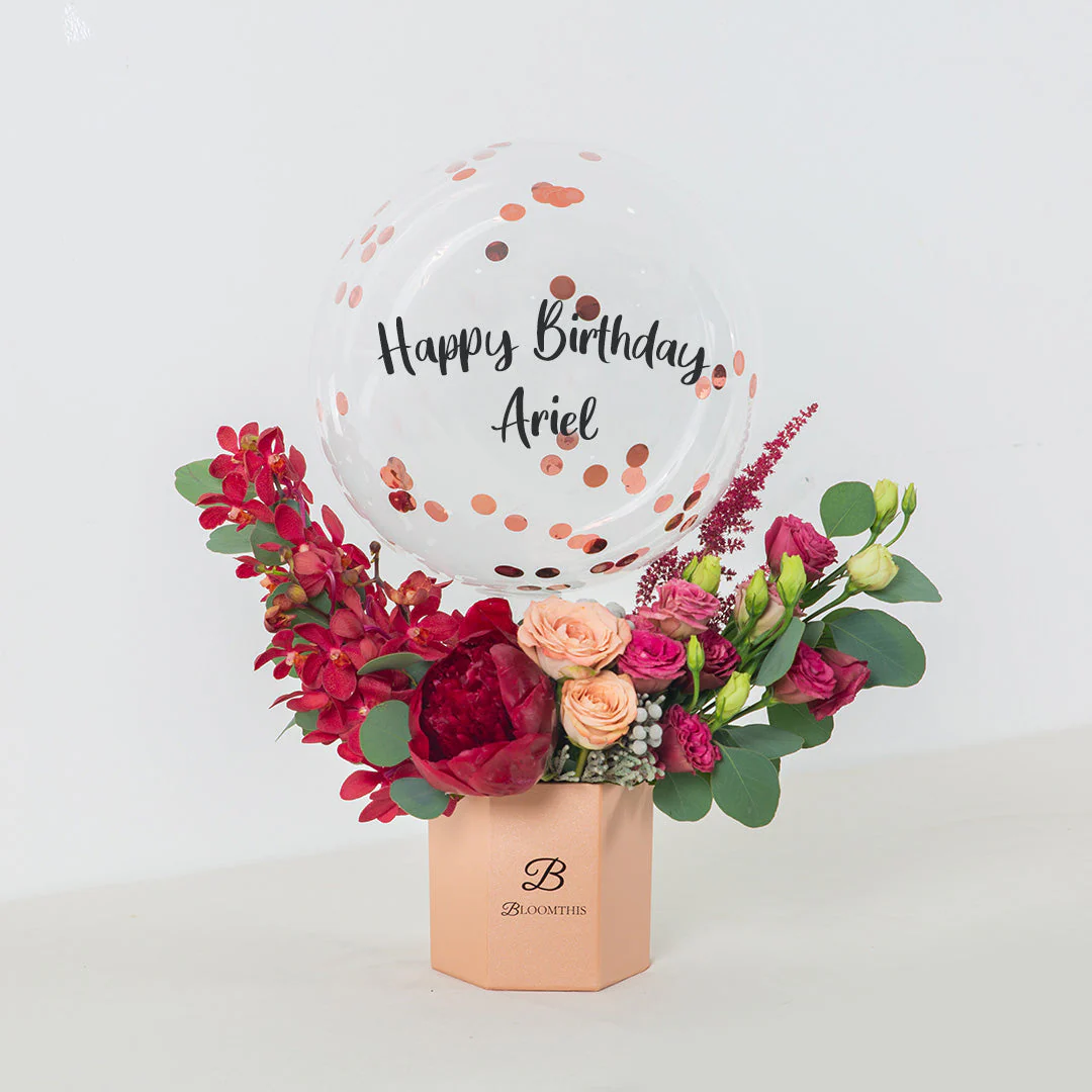 Philippina Peony Balloon Flower Box - Image 2