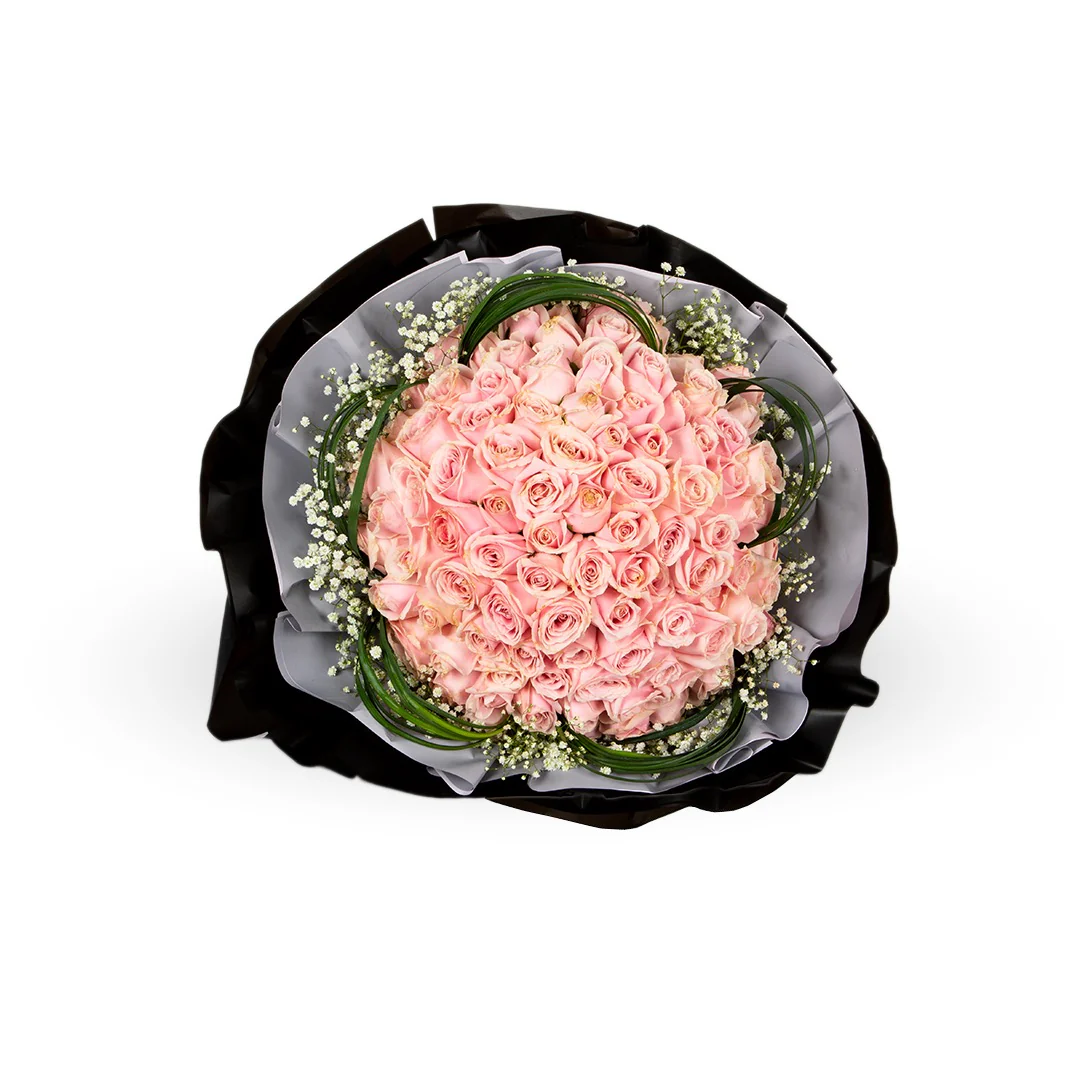Precious Pink Rose Bouquet - Image 3