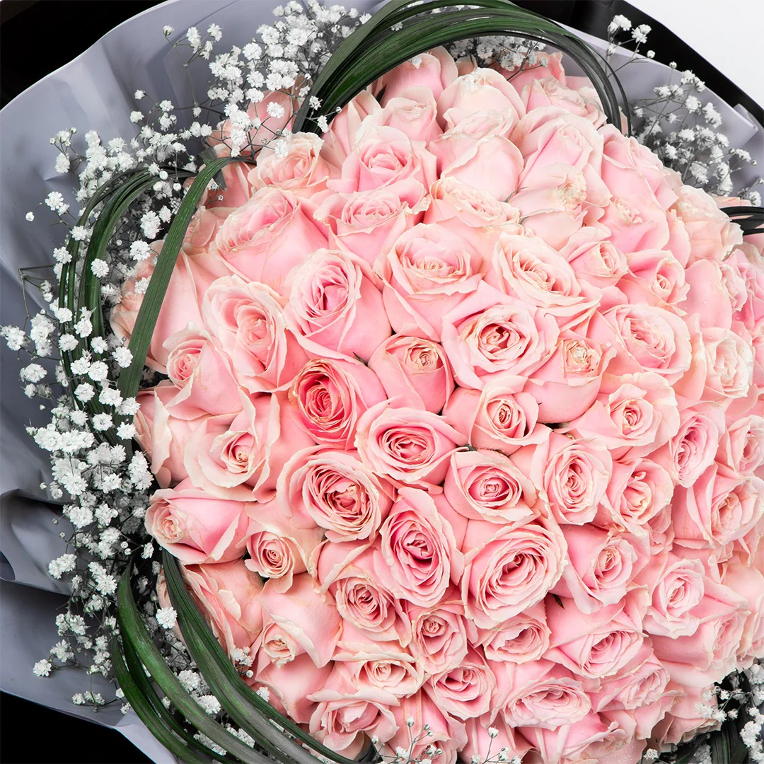 Precious Pink Rose Bouquet - Image 5