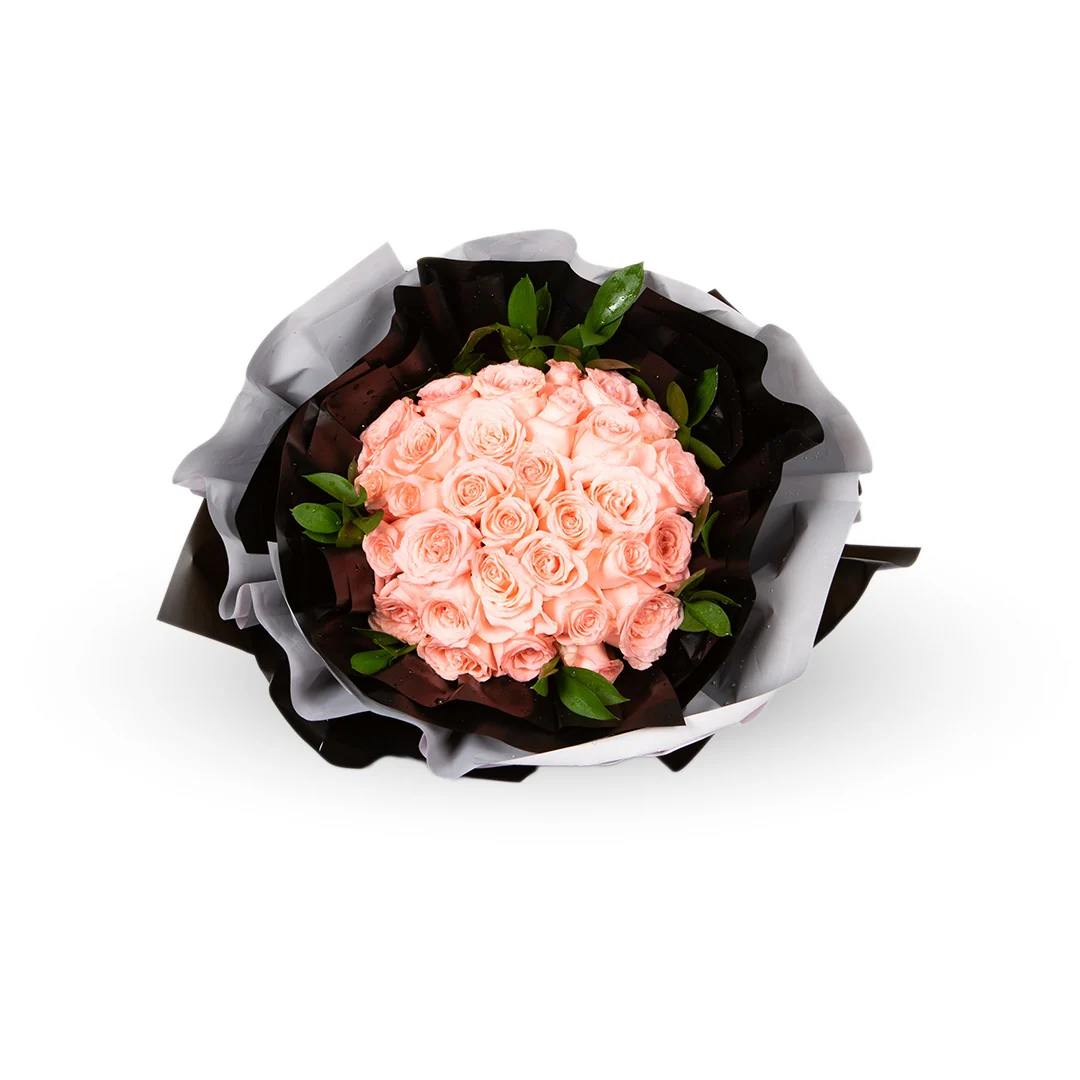 Promise Pink Rose Bouquet - Image 3