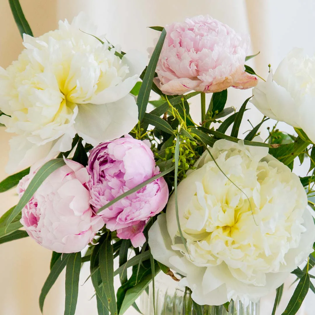 Prudence Pink & White Peony Vase - Image 3