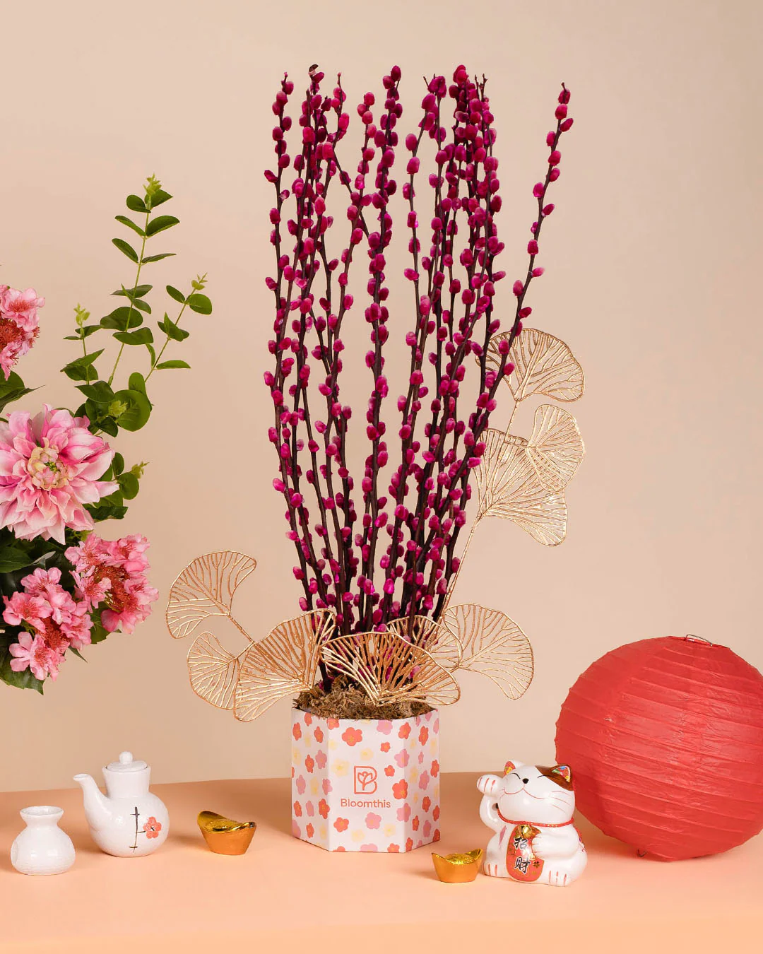 Pussy Willow Chinese New Year Flower Box 2026 - Image 4