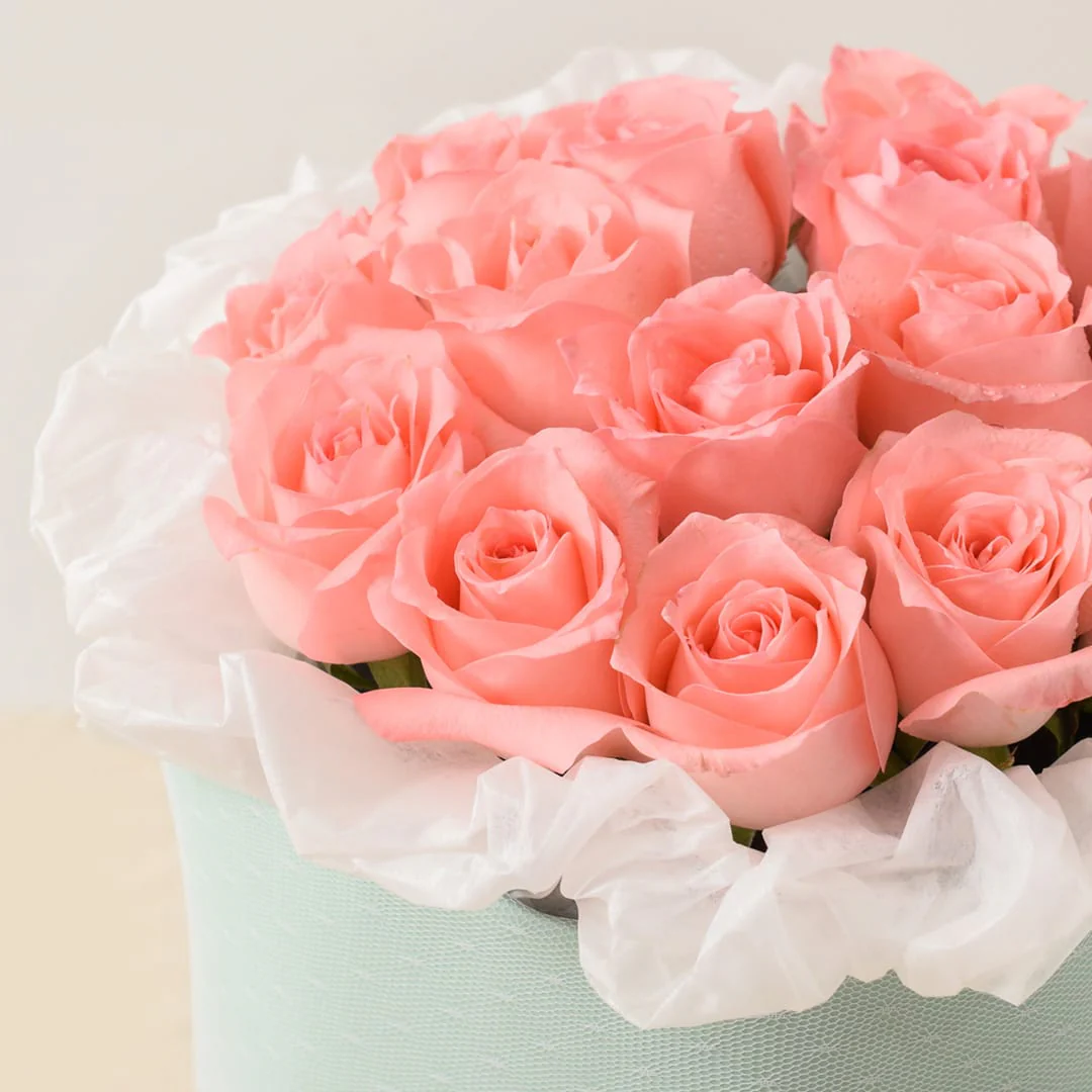 Rachel Pink Rose Hand Bouquet - Image 4