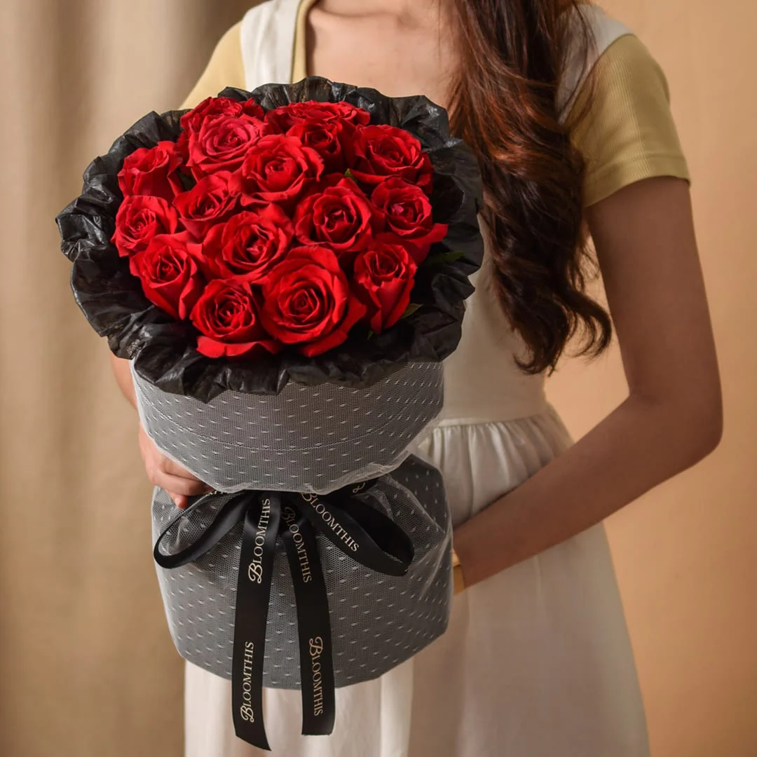 Rachel Red Rose Bouquet - Image 2