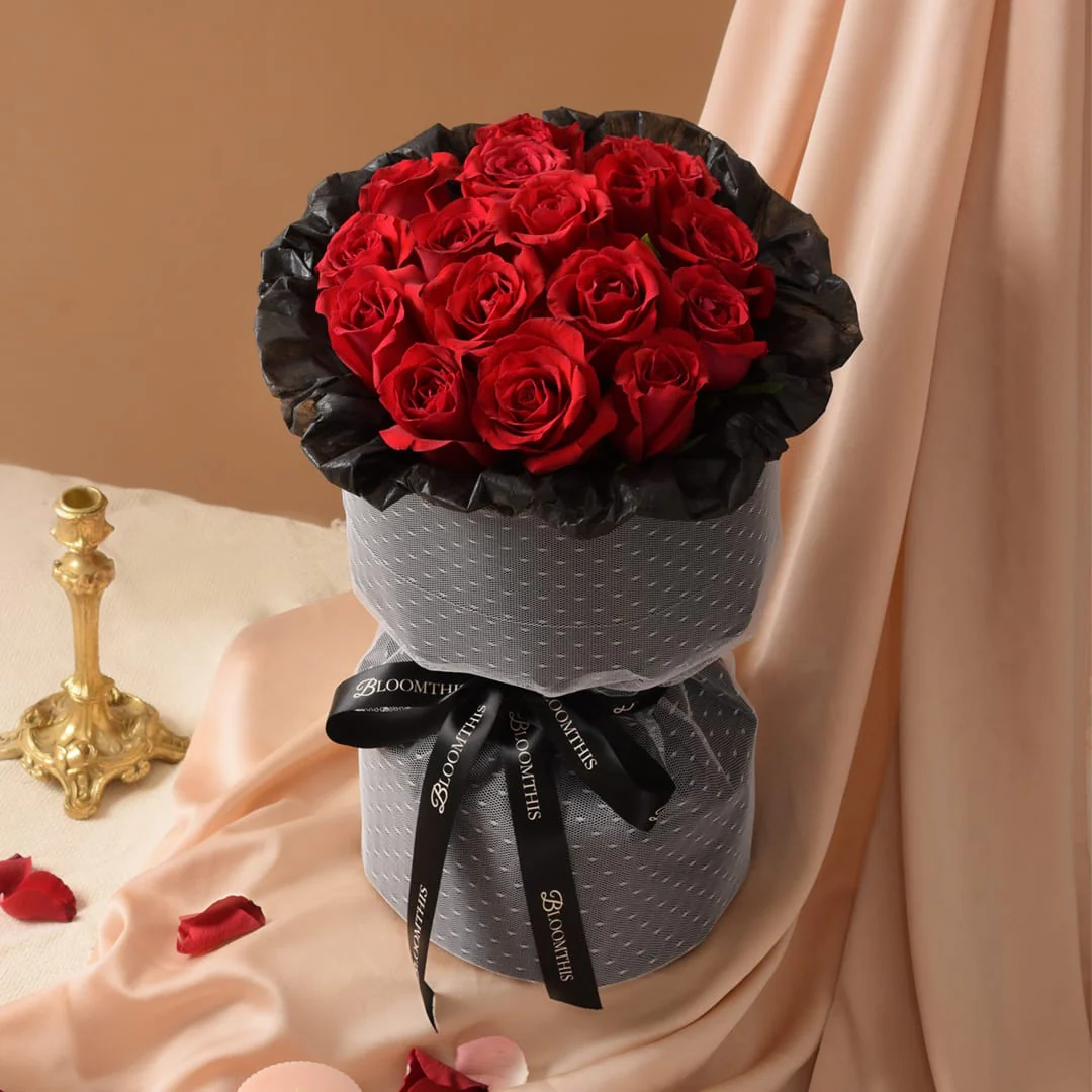 Rachel Red Rose Bouquet - Image 3