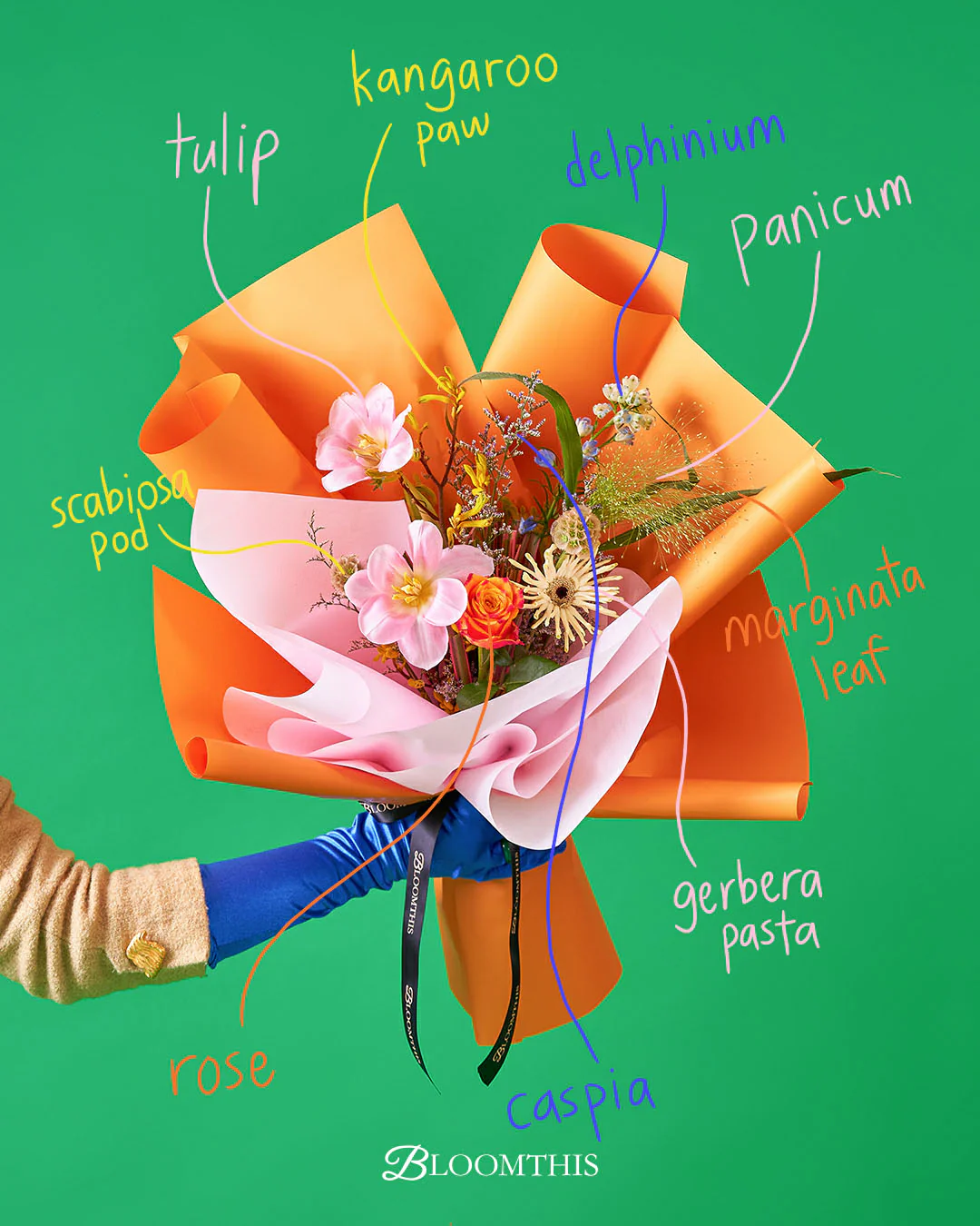 real talk pink tulip bouquet - Image 2