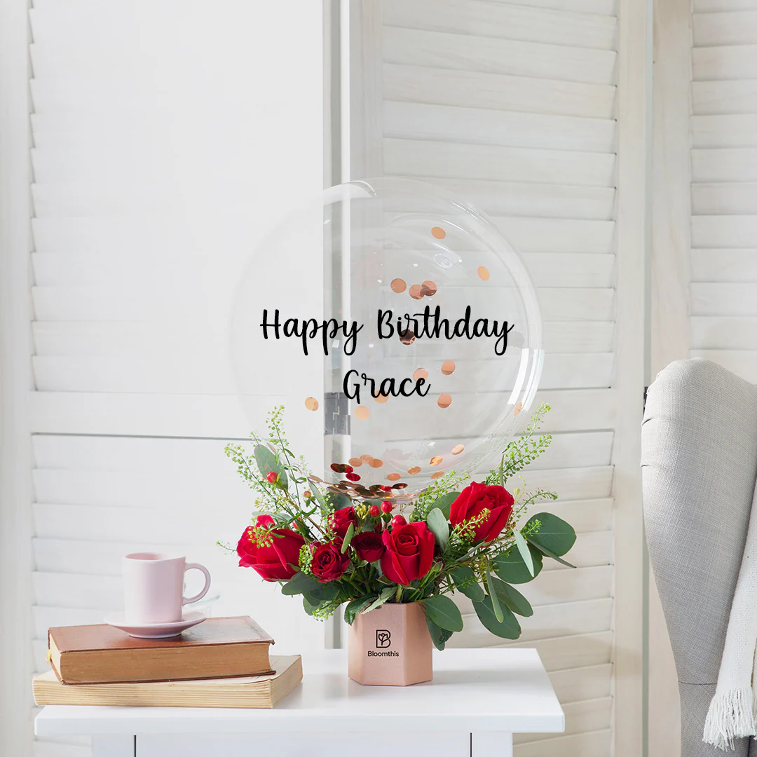 Rosalie Balloon Flower Box - Image 3