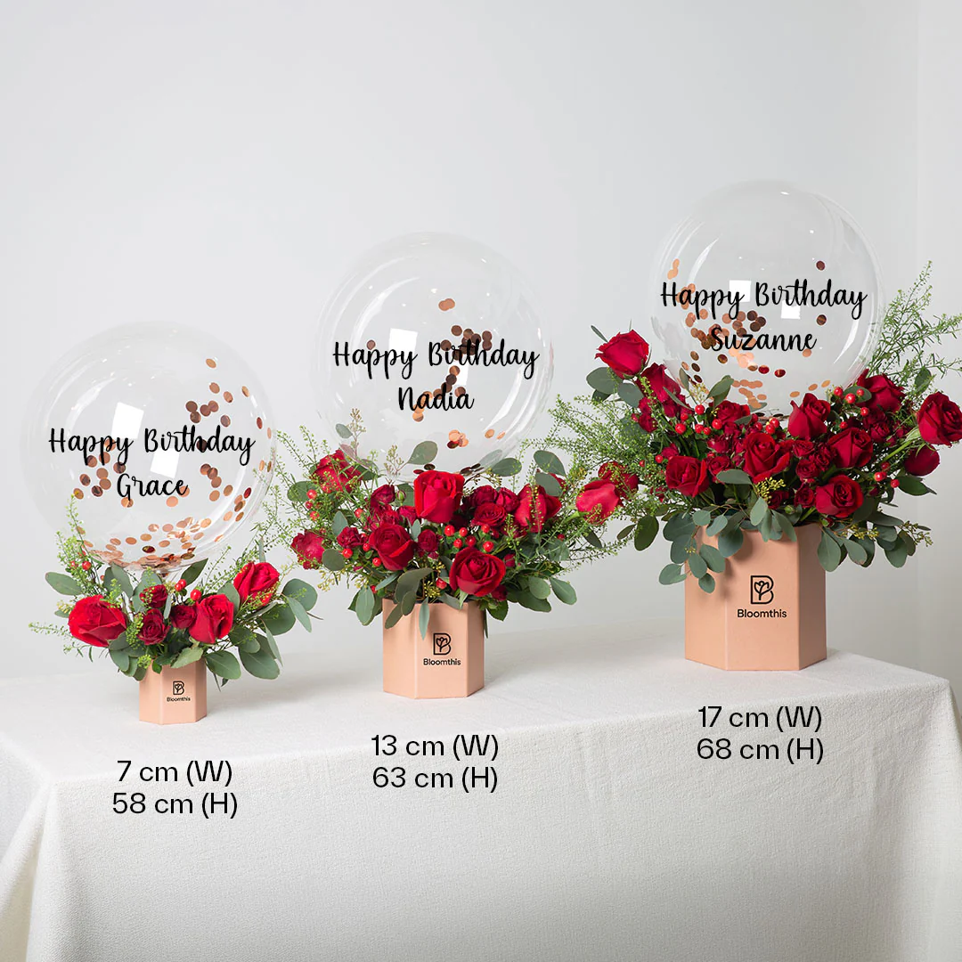 Rosalie Balloon Flower Box - Image 4