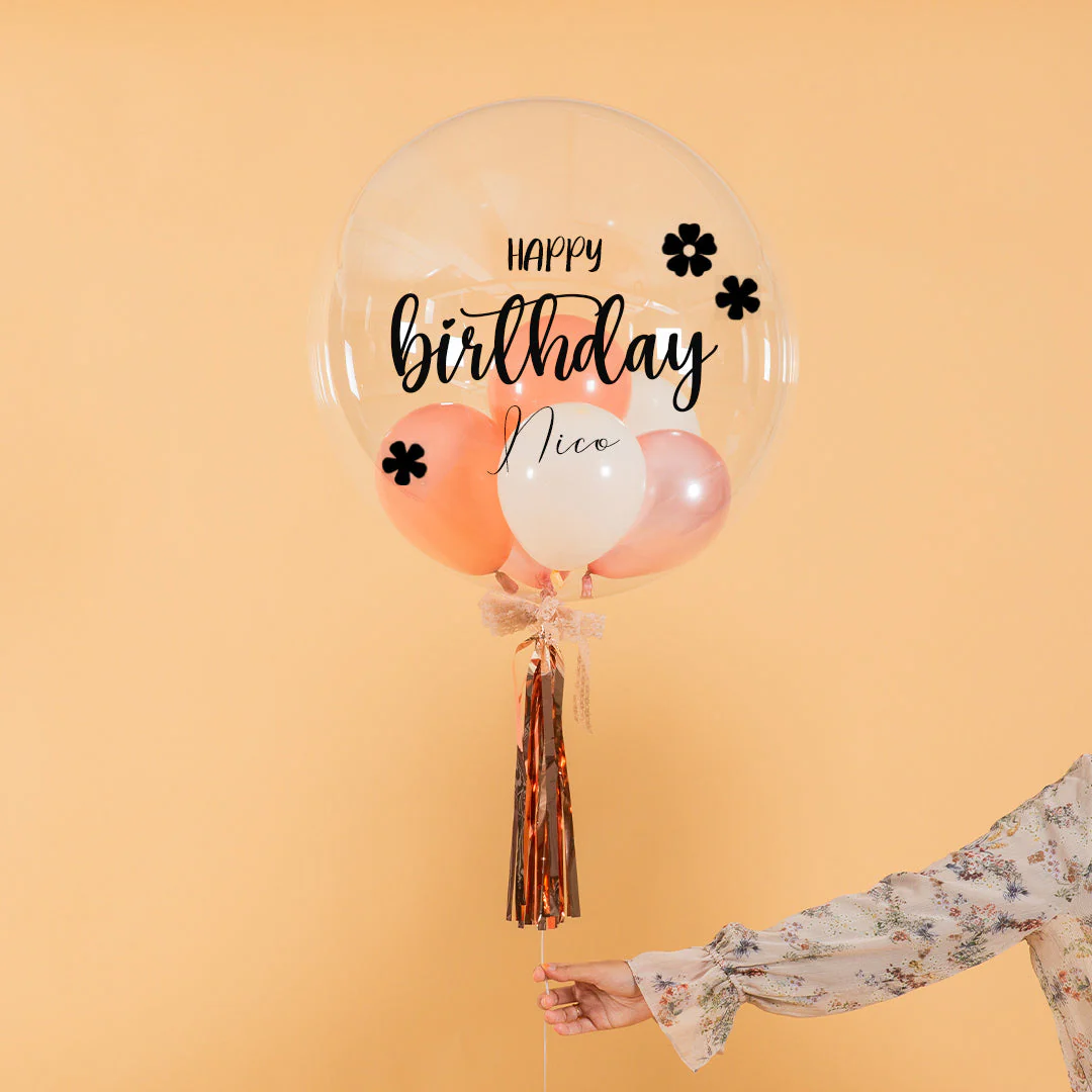 Rose Gold Helium Birthday Balloon Set - Image 7