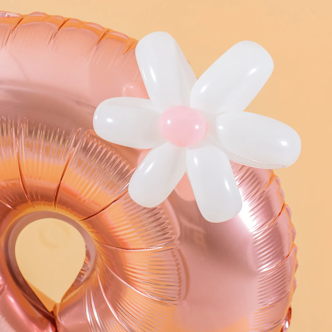 Rose Gold Marquee Number Birthday Balloon - Image 5