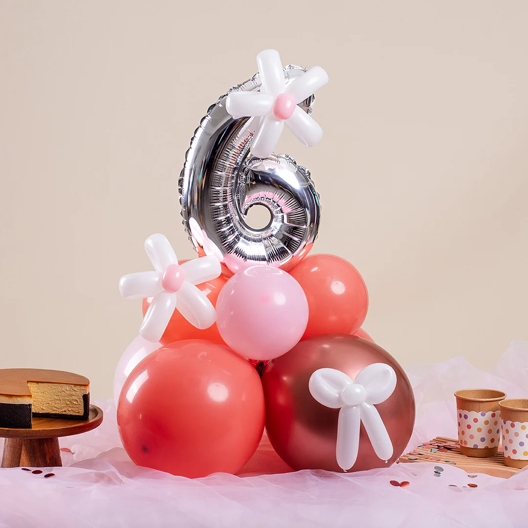 Rose Gold Mini Marquee Number Birthday Balloon - Image 4