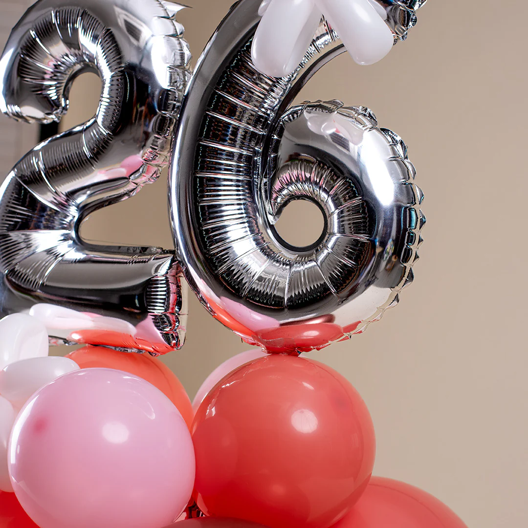 Rose Gold Mini Marquee Number Birthday Balloon - Image 5