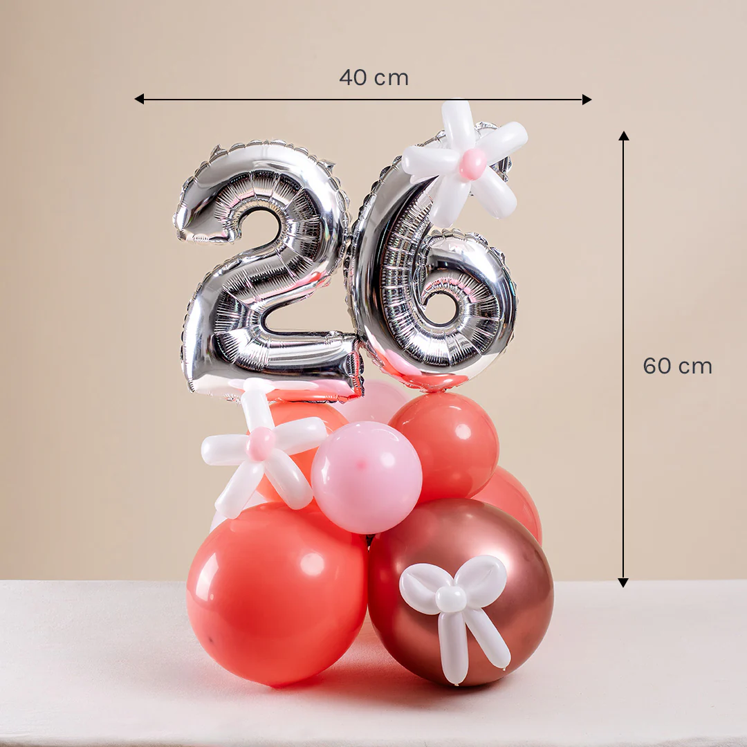 Rose Gold Mini Marquee Number Birthday Balloon - Image 6