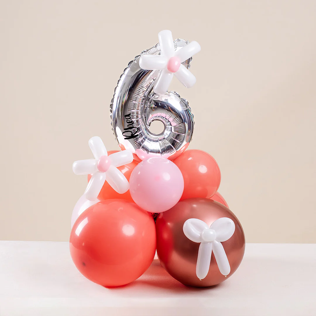 Rose Gold Mini Marquee Number Birthday Balloon - Image 8