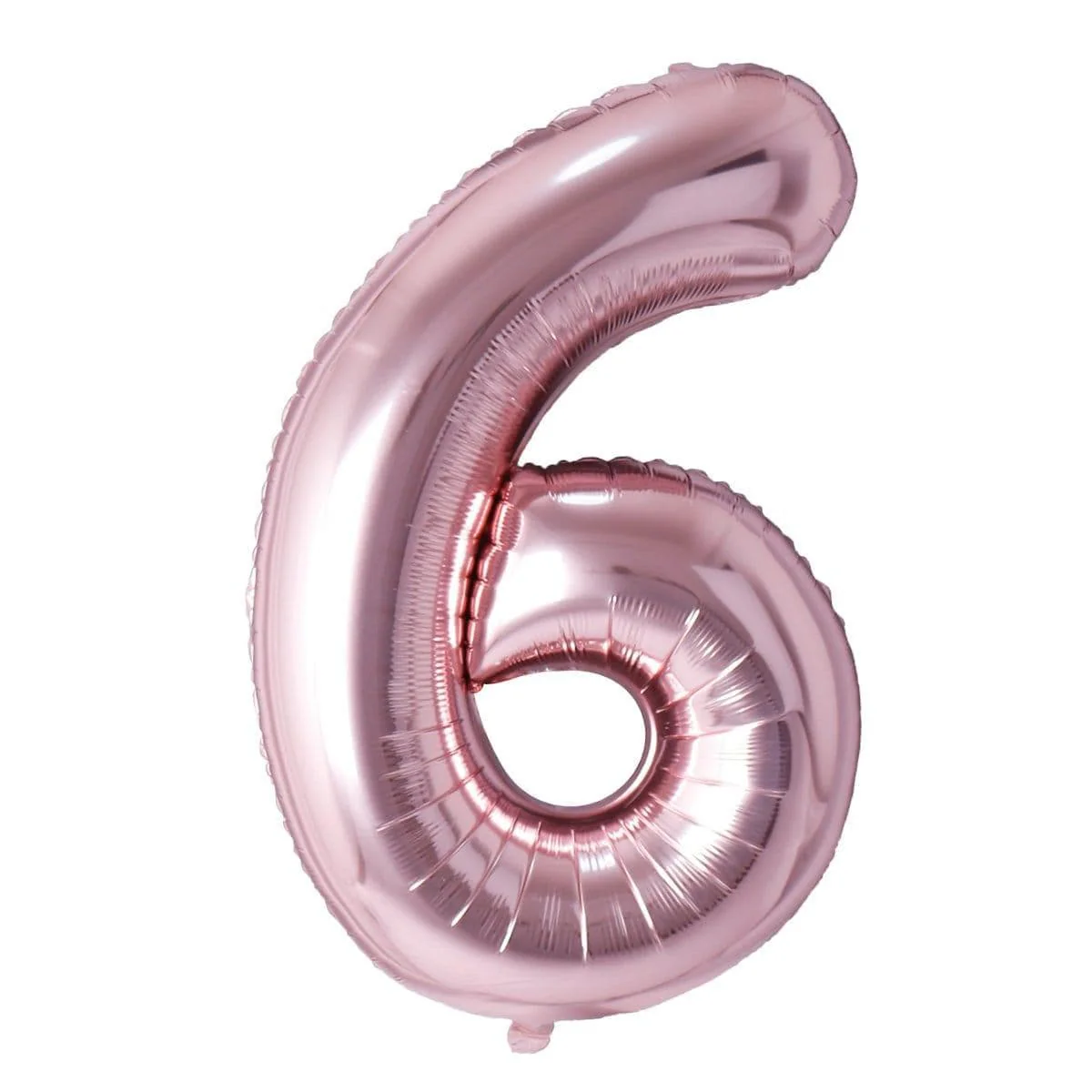 Rose Gold Number 6 Foil Balloon (32 in)