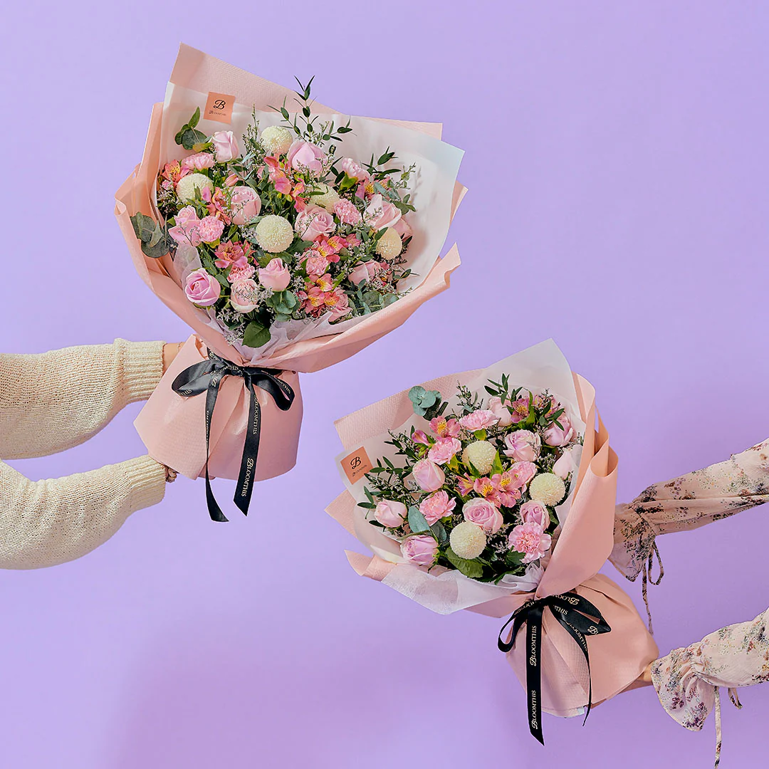 Serena Rose & Carnation Bouquet - Image 7