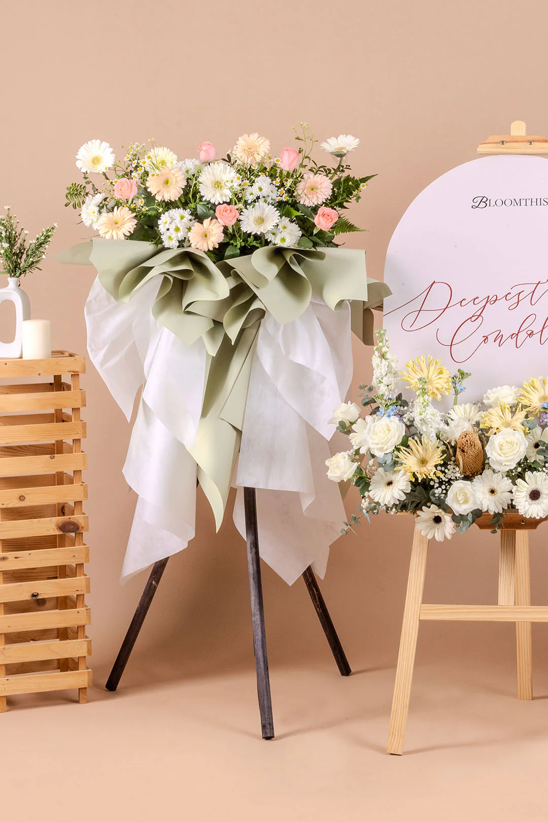 Serenity Condolence & Funeral Flower Stand - Image 6