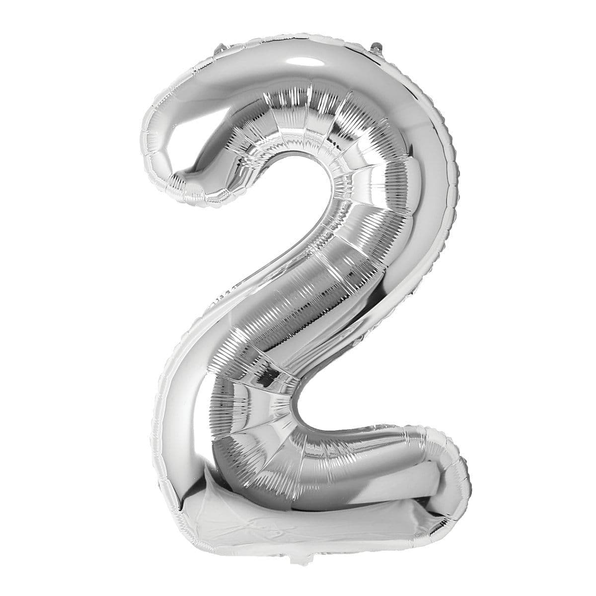 Silver Number 2 Foil Balloon (14 in)