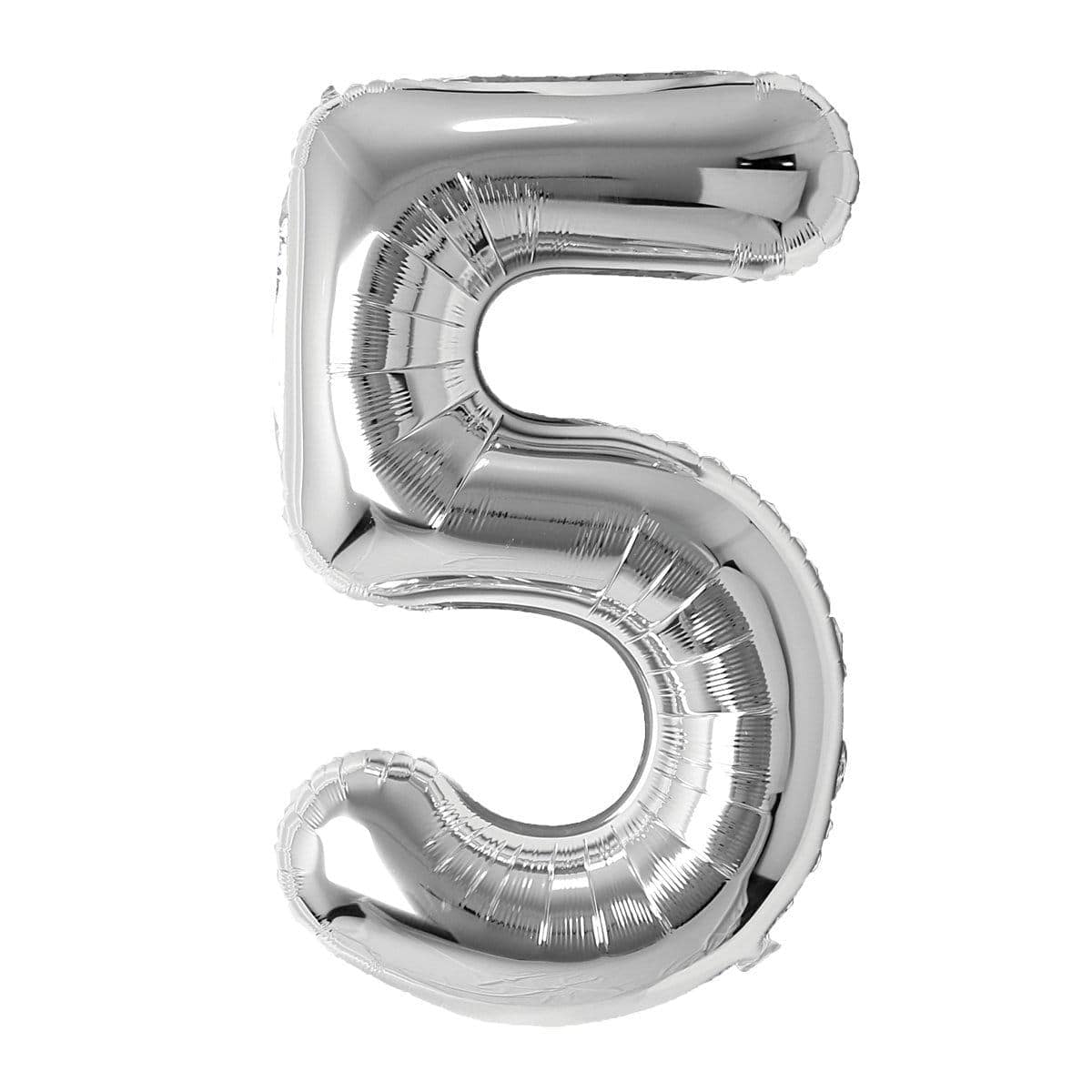 Silver Number 5 Foil Balloon (32 in)