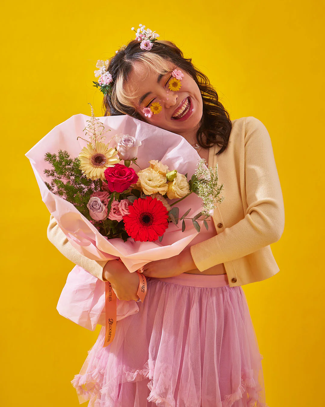 slay queen pink rose bouquet - Image 6