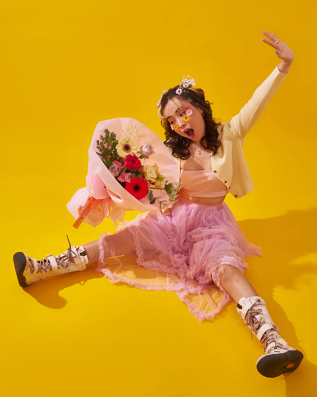 slay queen pink rose bouquet - Image 7