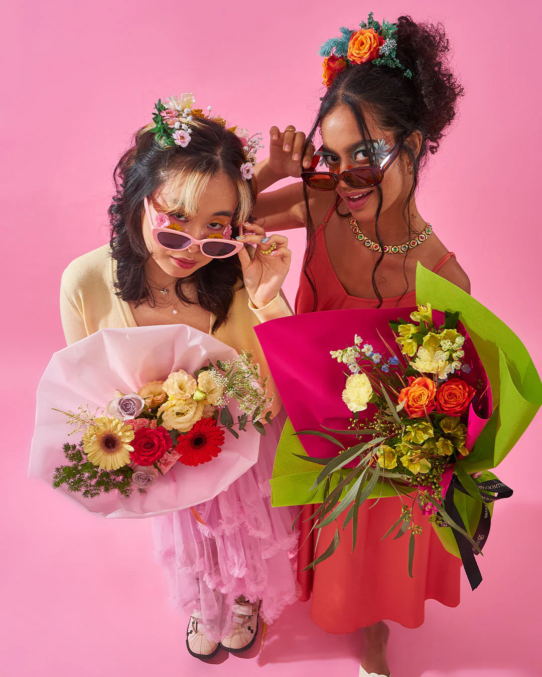 slay queen pink rose bouquet - Image 8