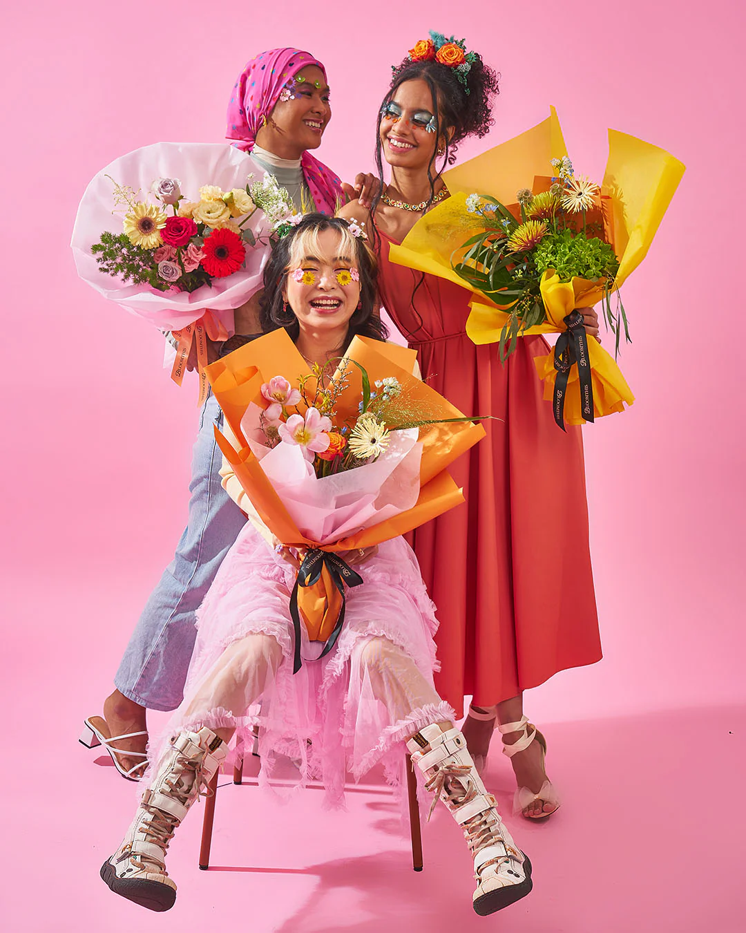 slay queen pink rose bouquet - Image 9