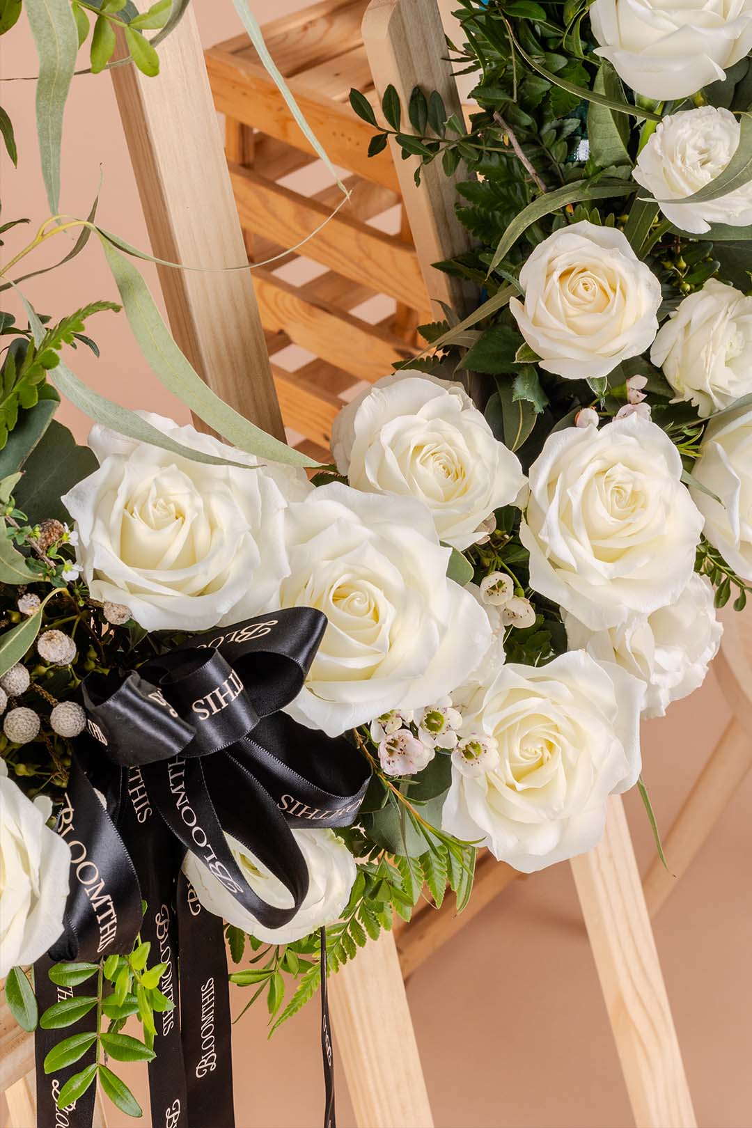 Solace Condolence & Funeral Flower Wreath - Image 3