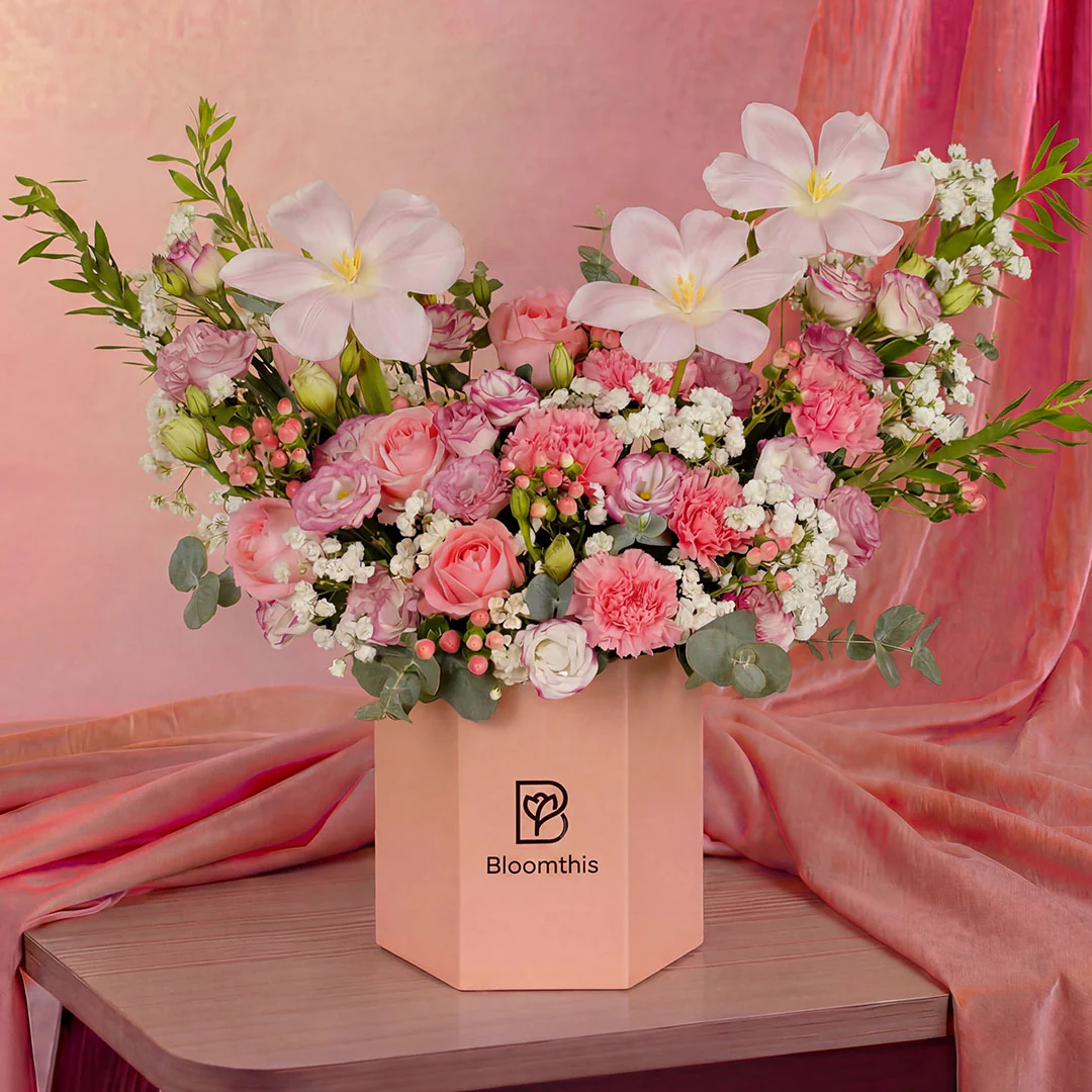 Sora Pink Tulip Flower Box