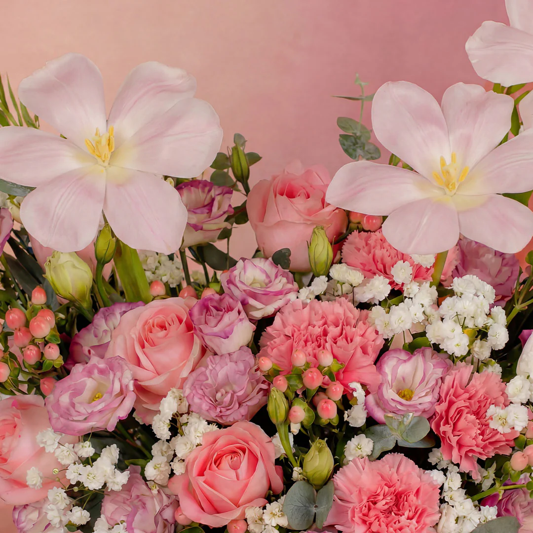Sora Pink Tulip Flower Box - Image 3