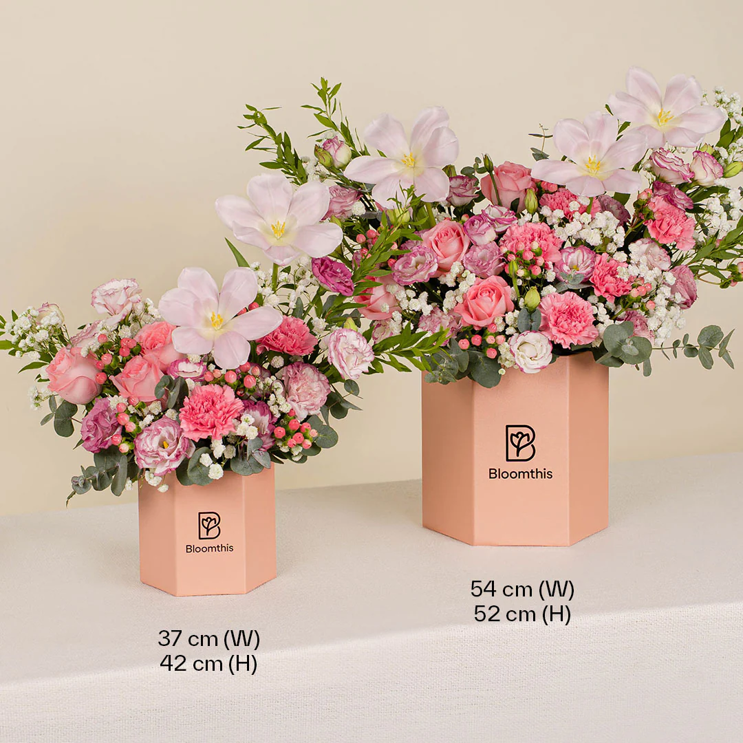 Sora Pink Tulip Flower Box - Image 4