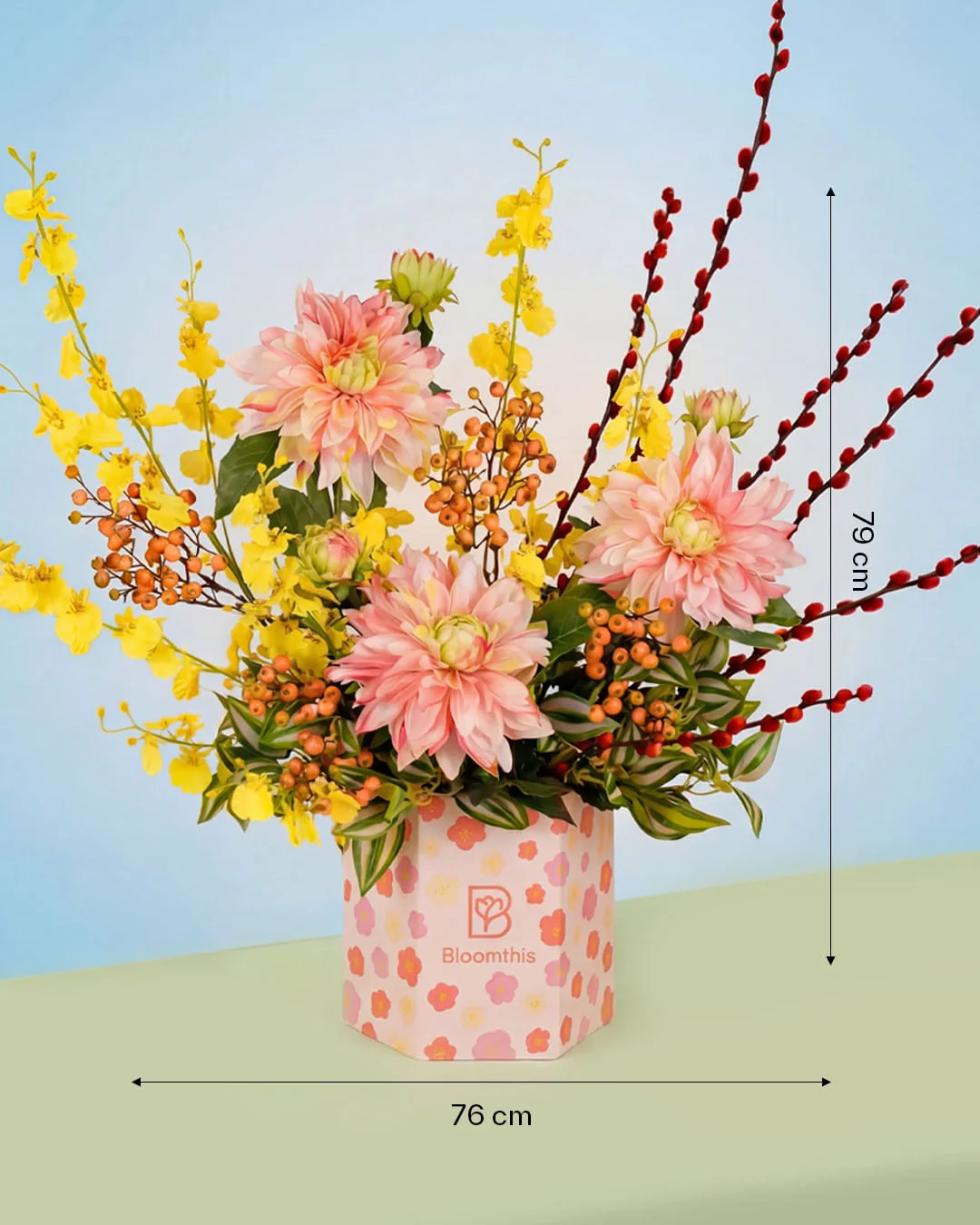 Spring Blossom Artificial Flower Box - Image 4
