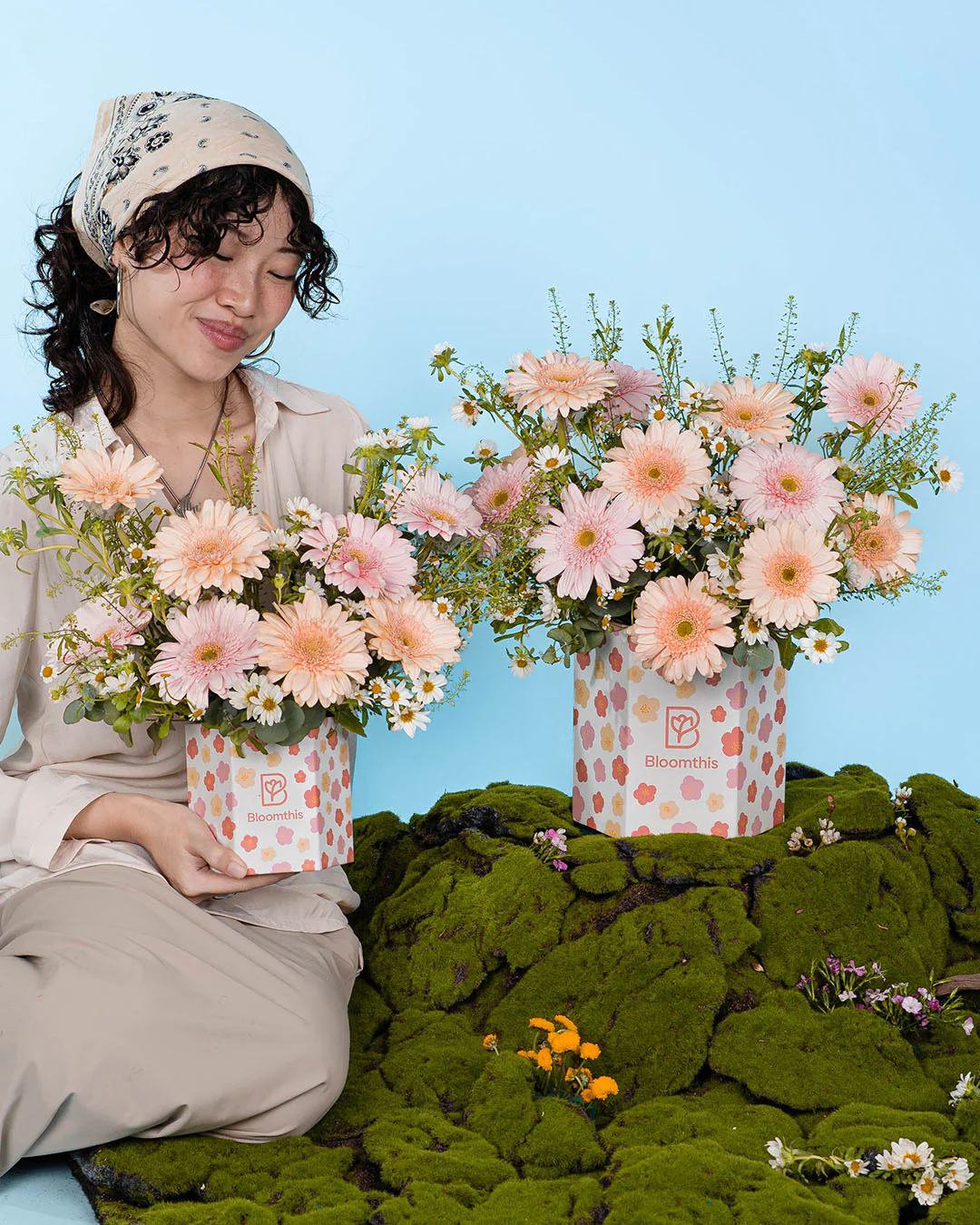 Spring Whimsy Hana Pink Gerbera Flower Box - Image 8