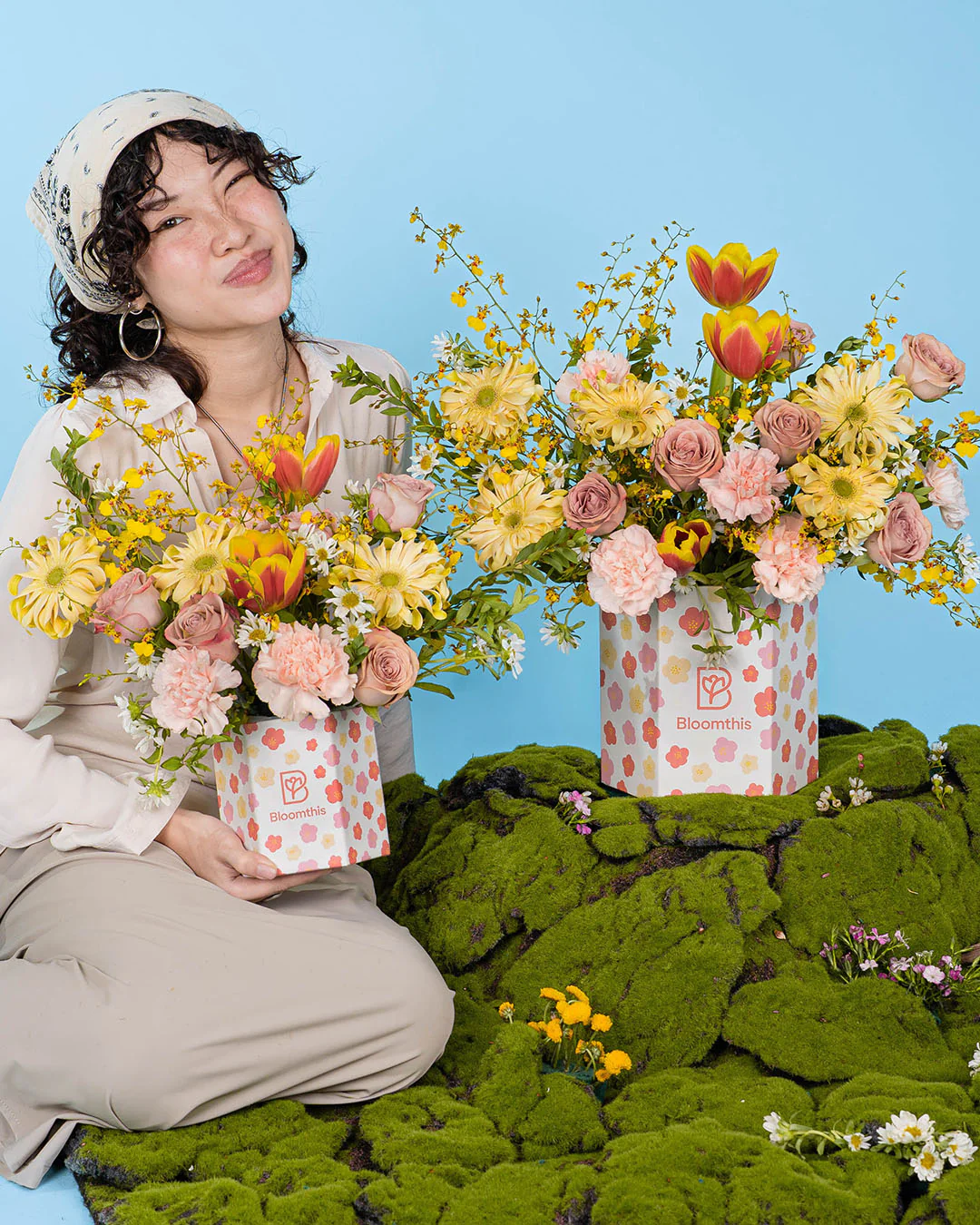 Spring Whimsy Yuhi Orange Tulip Flower Box - Image 8