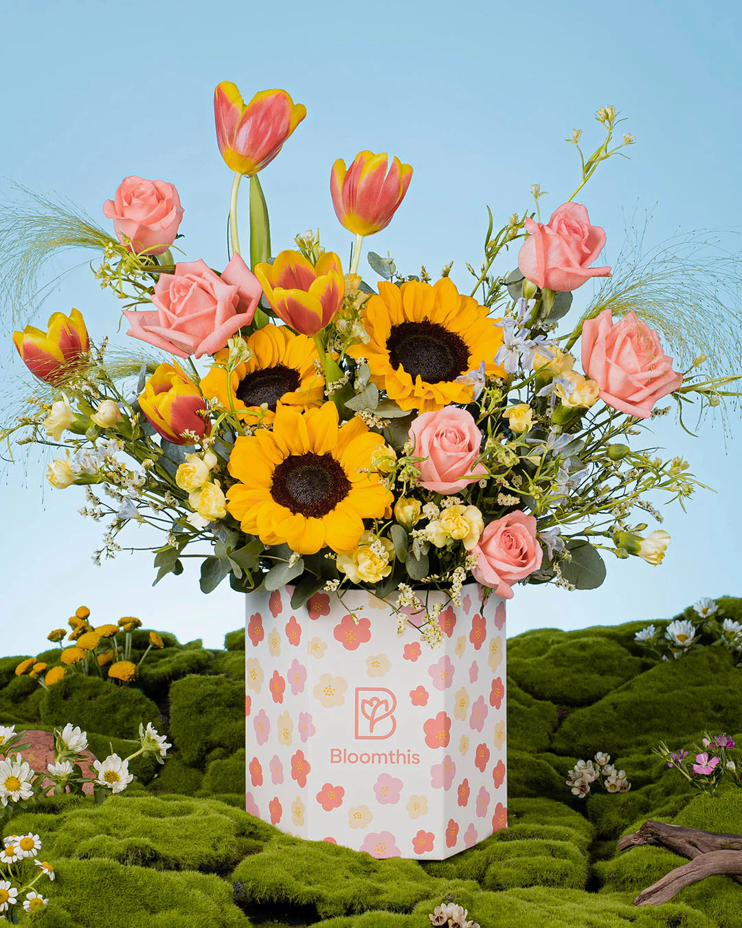 Spring Whimsy Zia Yellow Sunflower Flower Box - Image 11