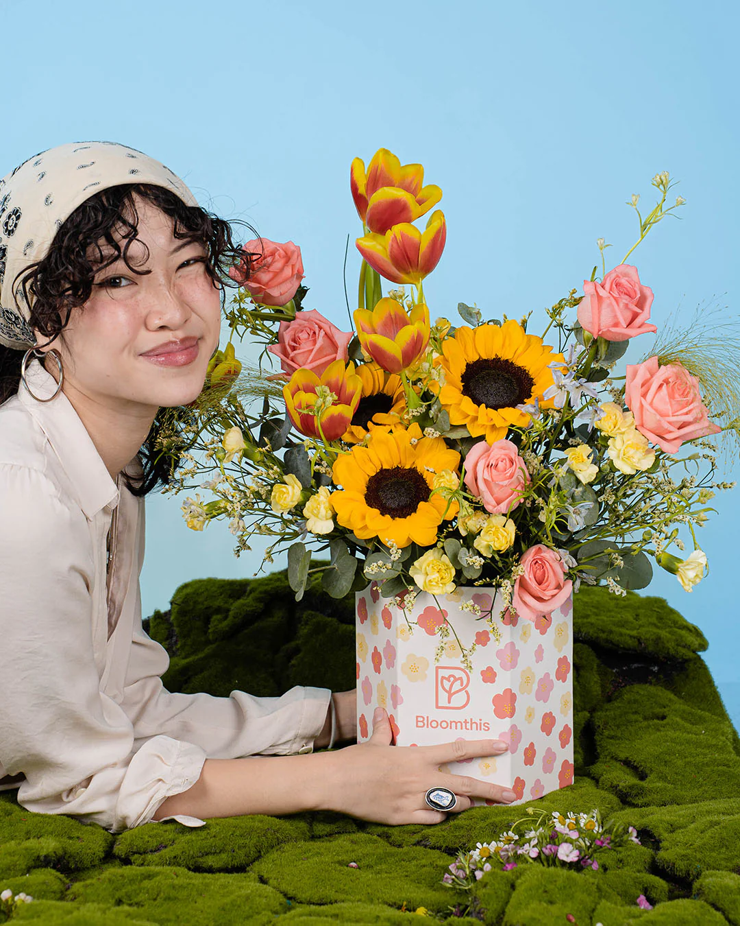 Spring Whimsy Zia Yellow Sunflower Flower Box - Image 2