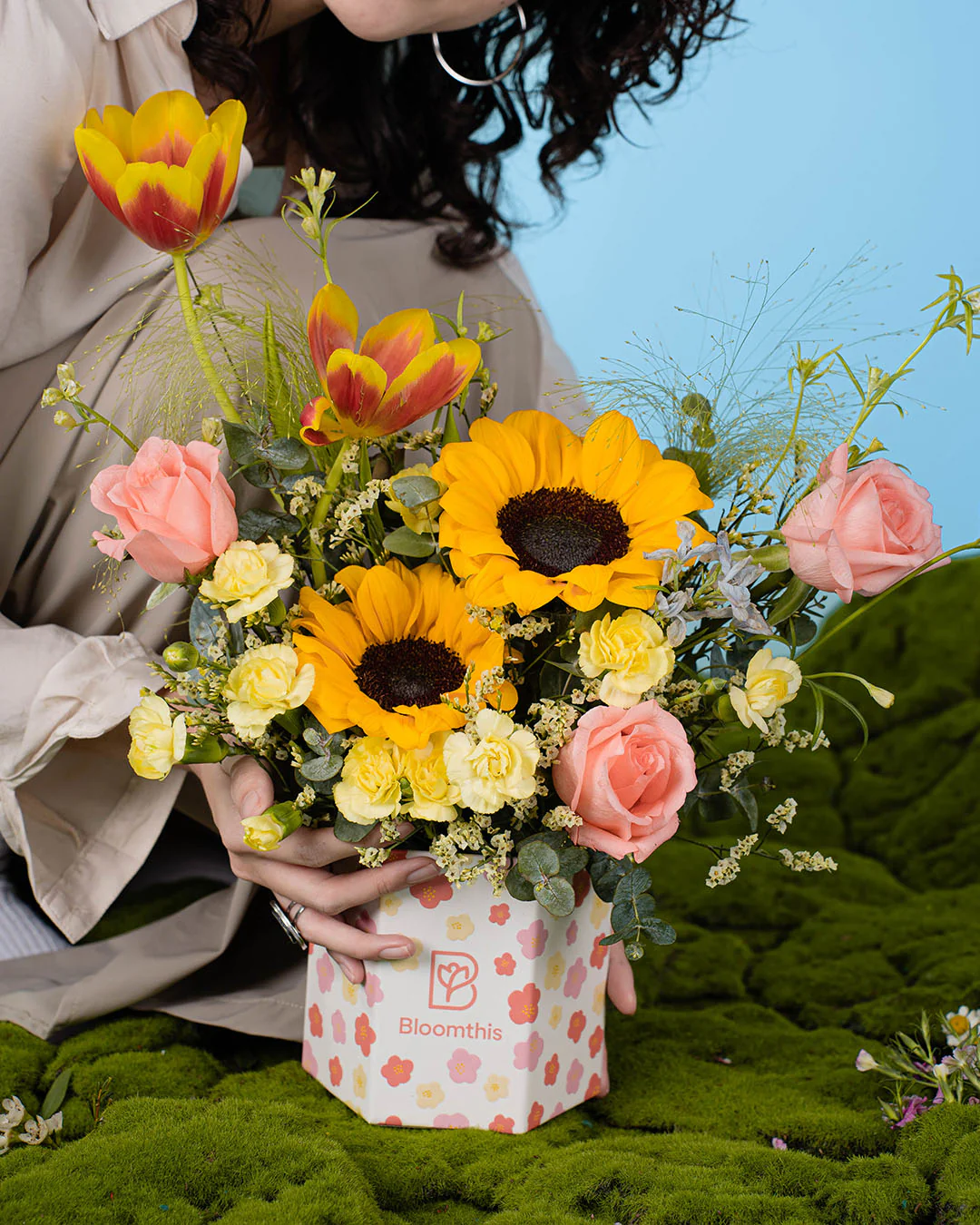 Spring Whimsy Zia Yellow Sunflower Flower Box - Image 7