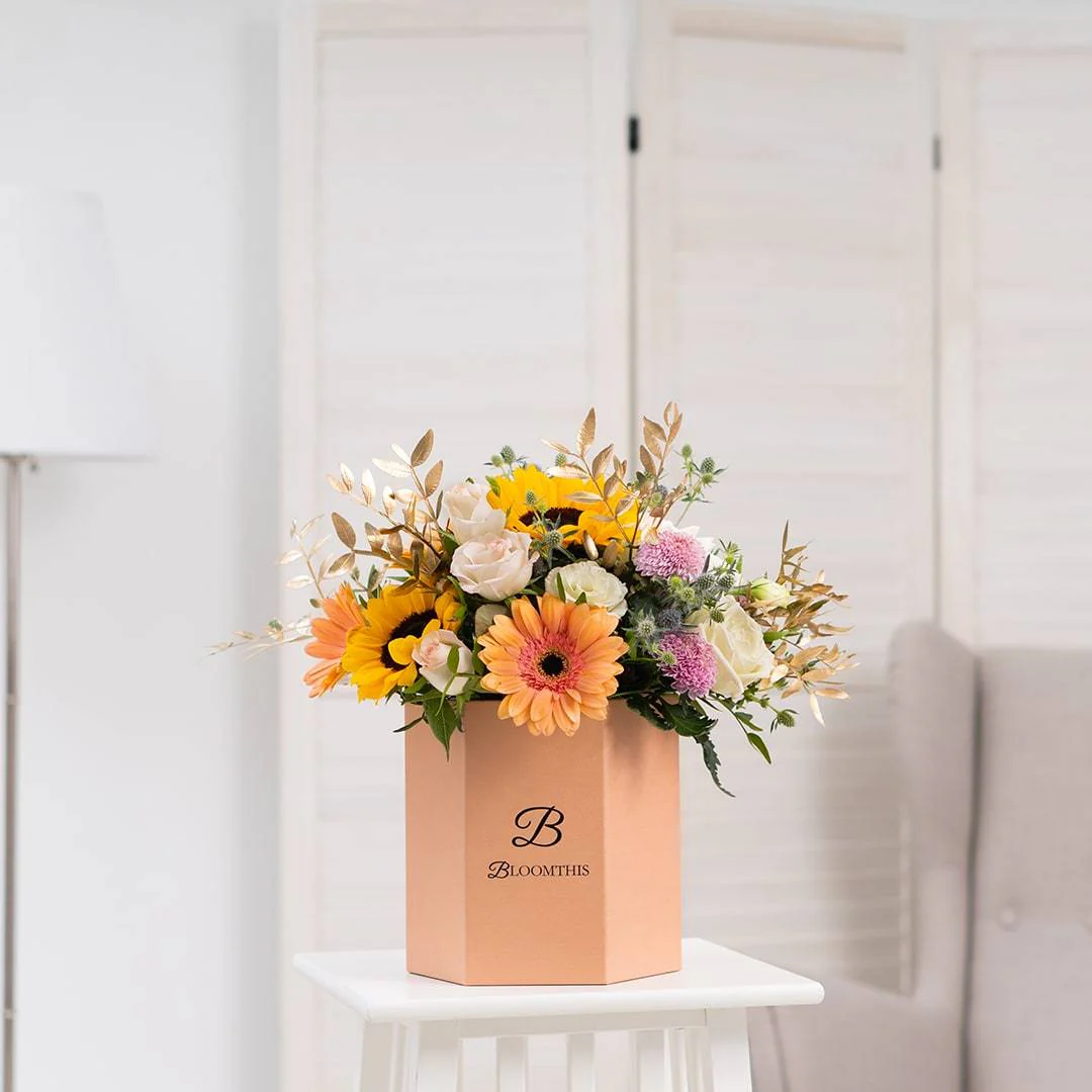 Steph Sunflower & Gerbera Flower Box - Image 4