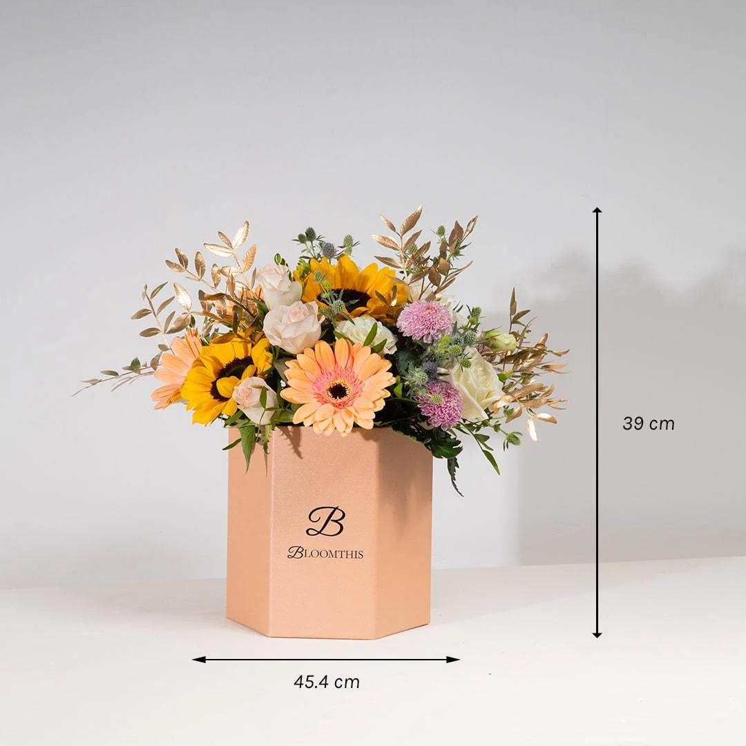 Steph Sunflower & Gerbera Flower Box - Image 5