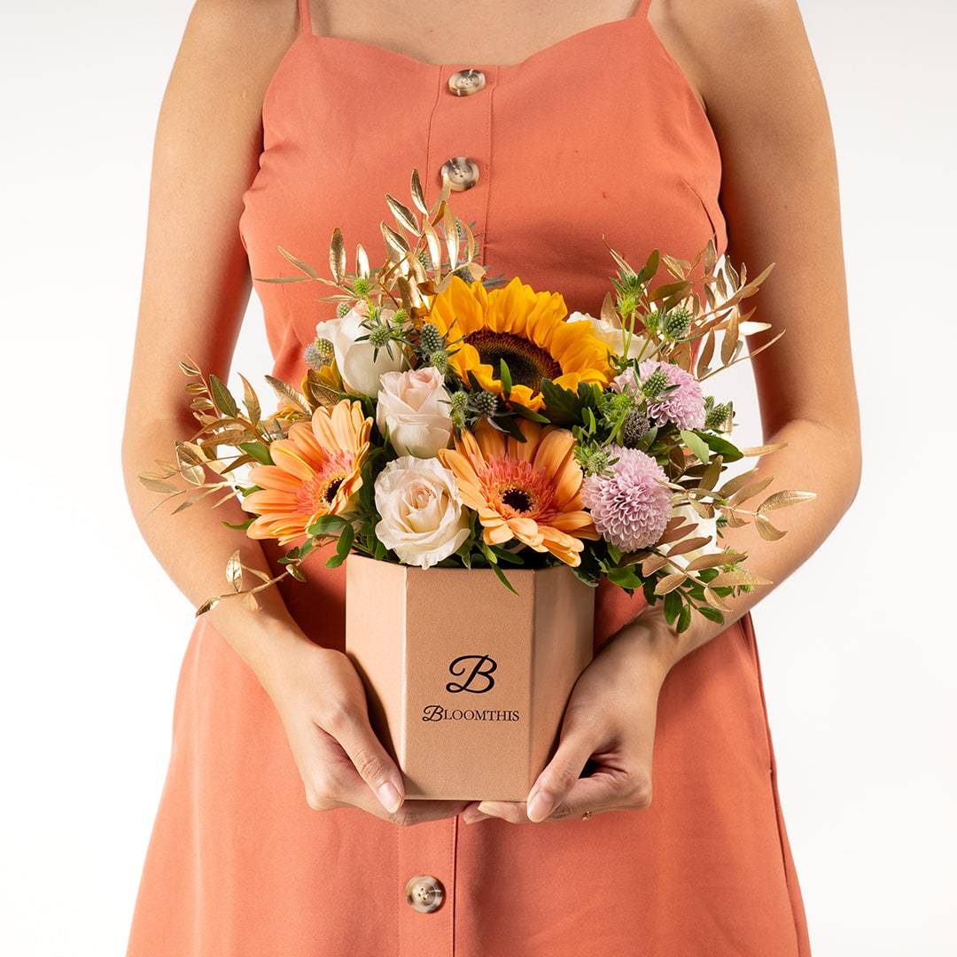 Steph Sunflower & Gerbera Flower Box - Image 7