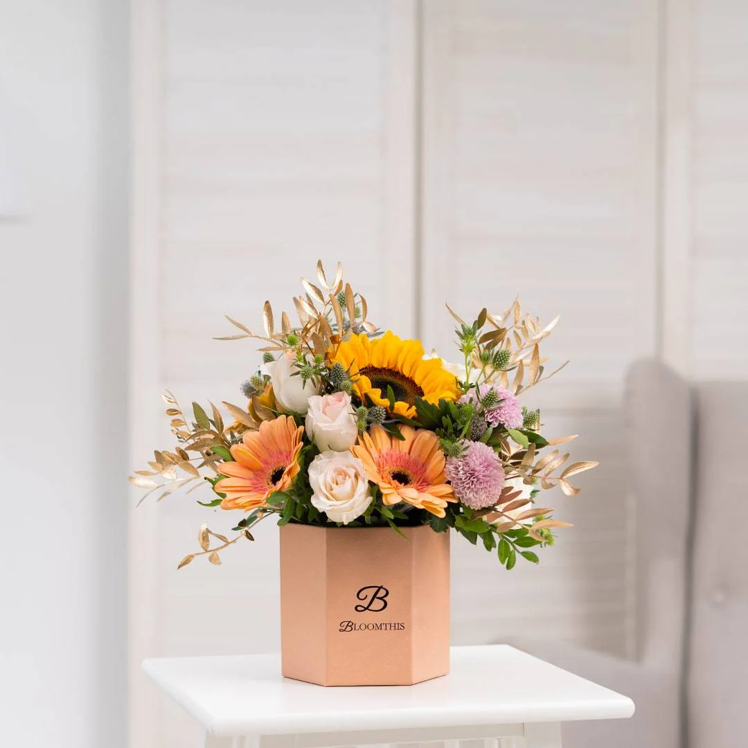 Steph Sunflower & Gerbera Flower Box - Image 8