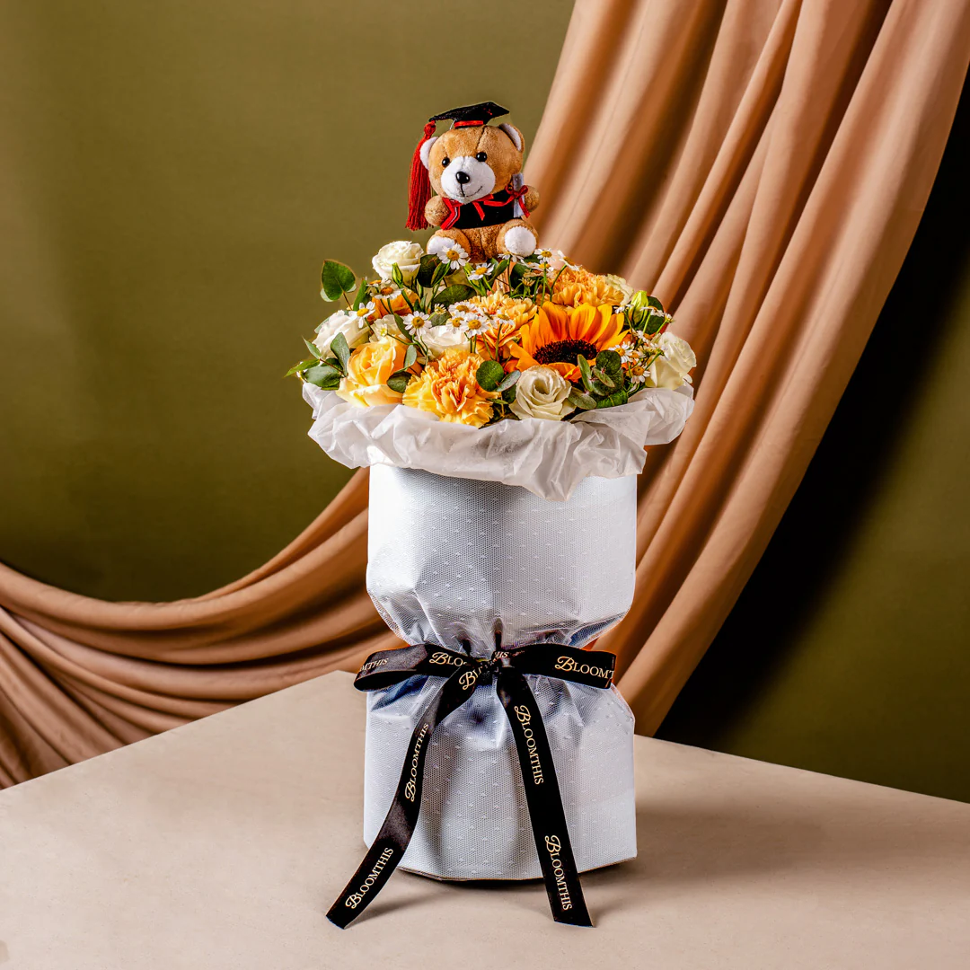 Summer Sunflower Graduation Bouquet - Image 3