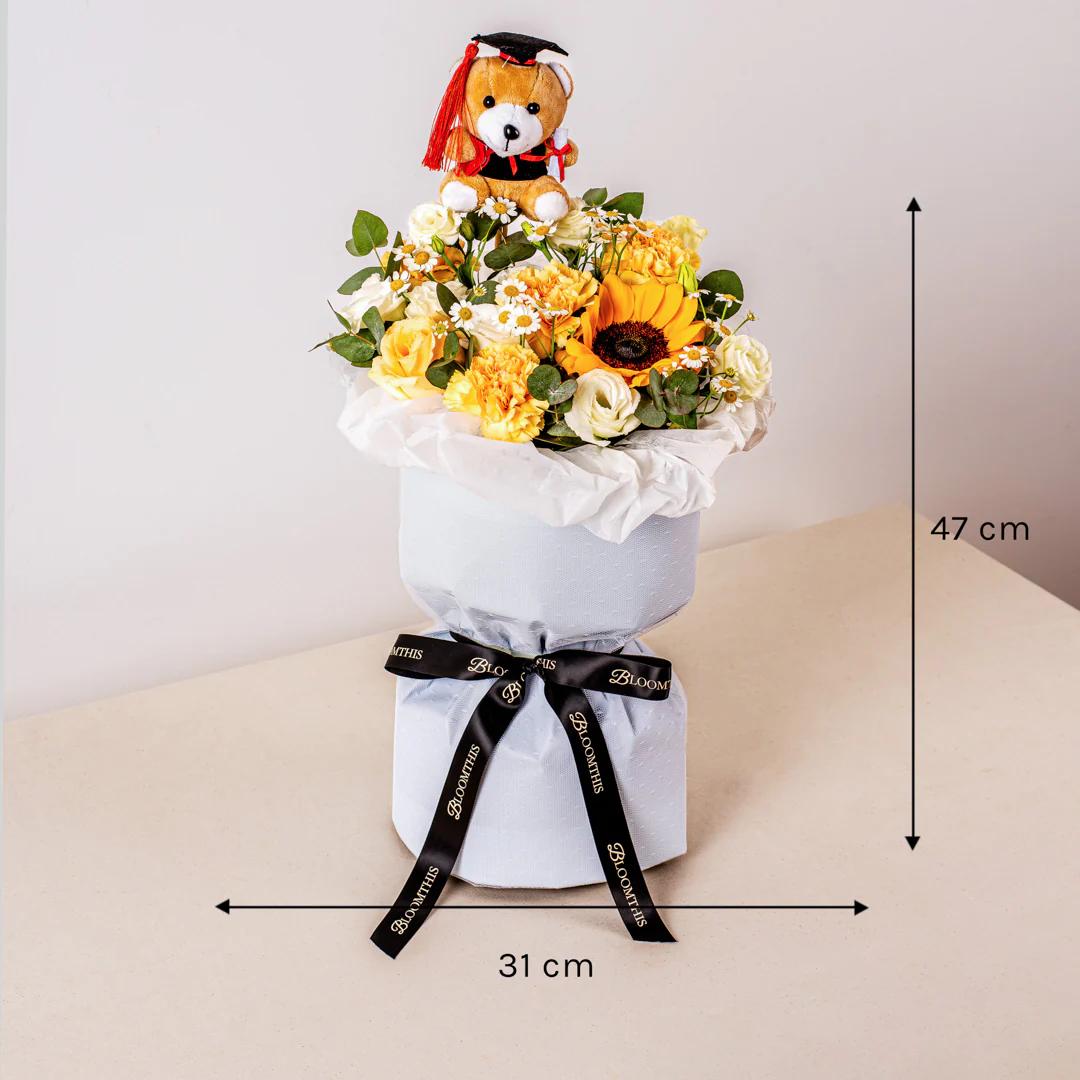 Summer Sunflower Graduation Bouquet - Image 5
